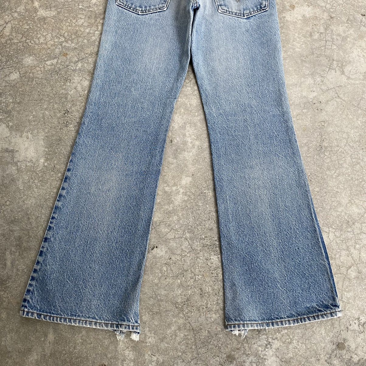 Vintage 70’s Levis 517 Faded Blue Distressed Flared Jeans