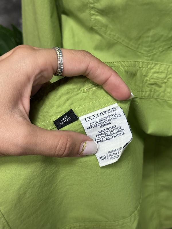 Versace VERSACE Rare Women Vintage 90s Lime Green Shirt Blouse Y2K Size L / US 10 / IT 46 - 8 Thumbnail