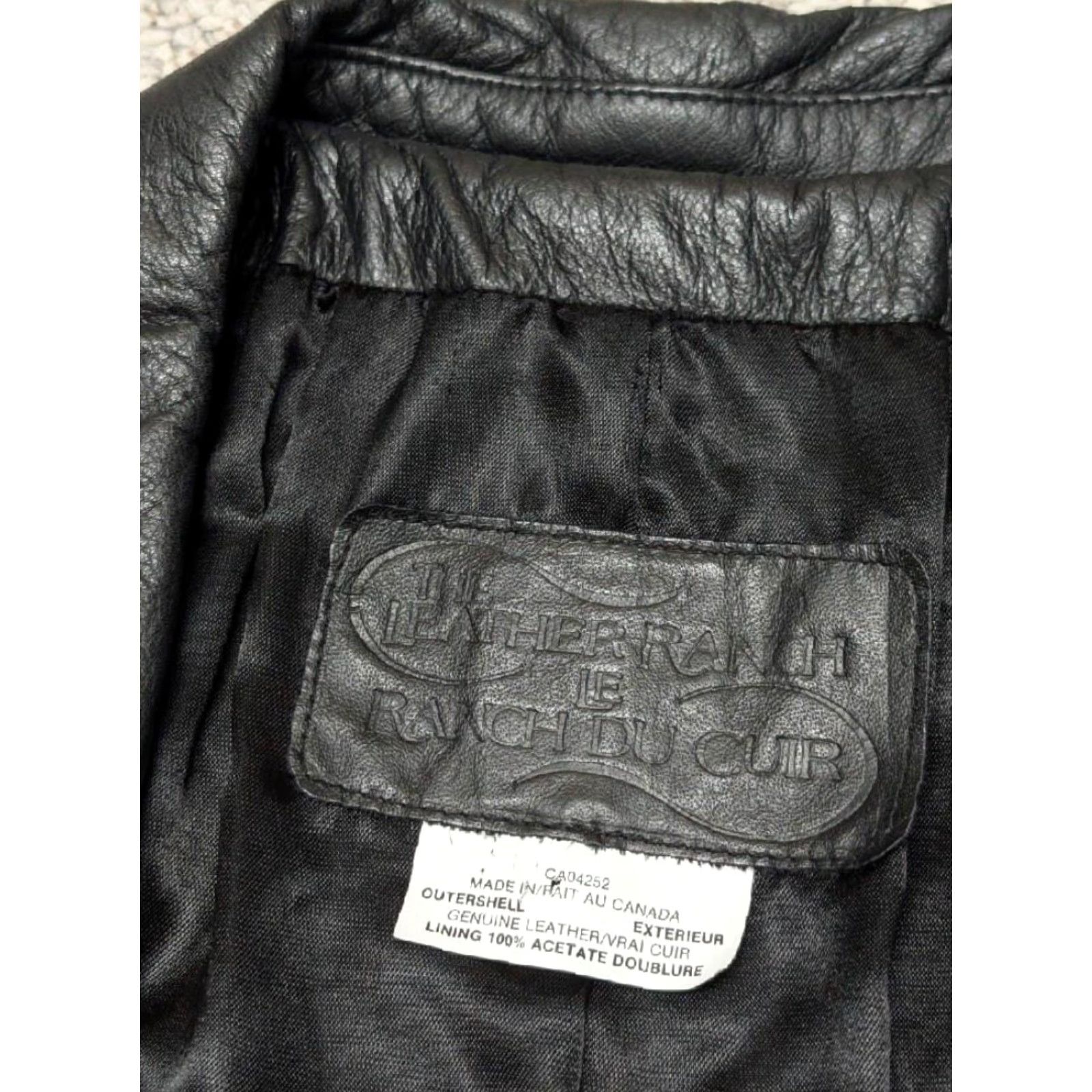 Vintage VINTAGE Leather blazer Leather Ranch 46R XL Black Mens Blazer 1990s deerskin butter-soft Leather Ranch 46R XL Black Mens Blazer 90s Size 46R - 5 Thumbnail