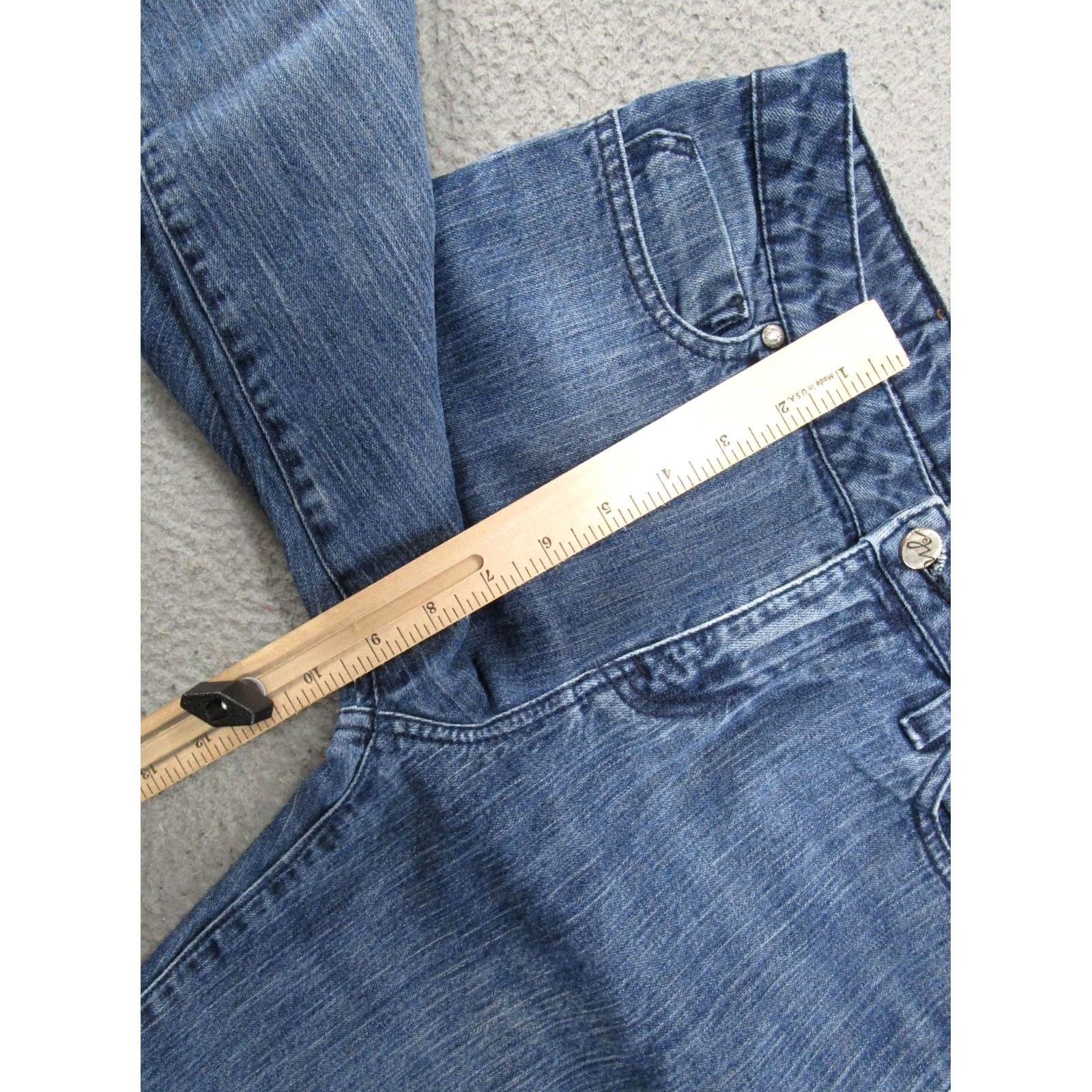 Vintage VINTAGE Maurice Sasson Blue Denim Jeans Size 6 Straight Leg Embroidered Denim Jeans - Womens Regular 5-Pocket Design Blue 90s Style Jeans Men? Size 28" / US 6 / IT 42 - 5 Thumbnail