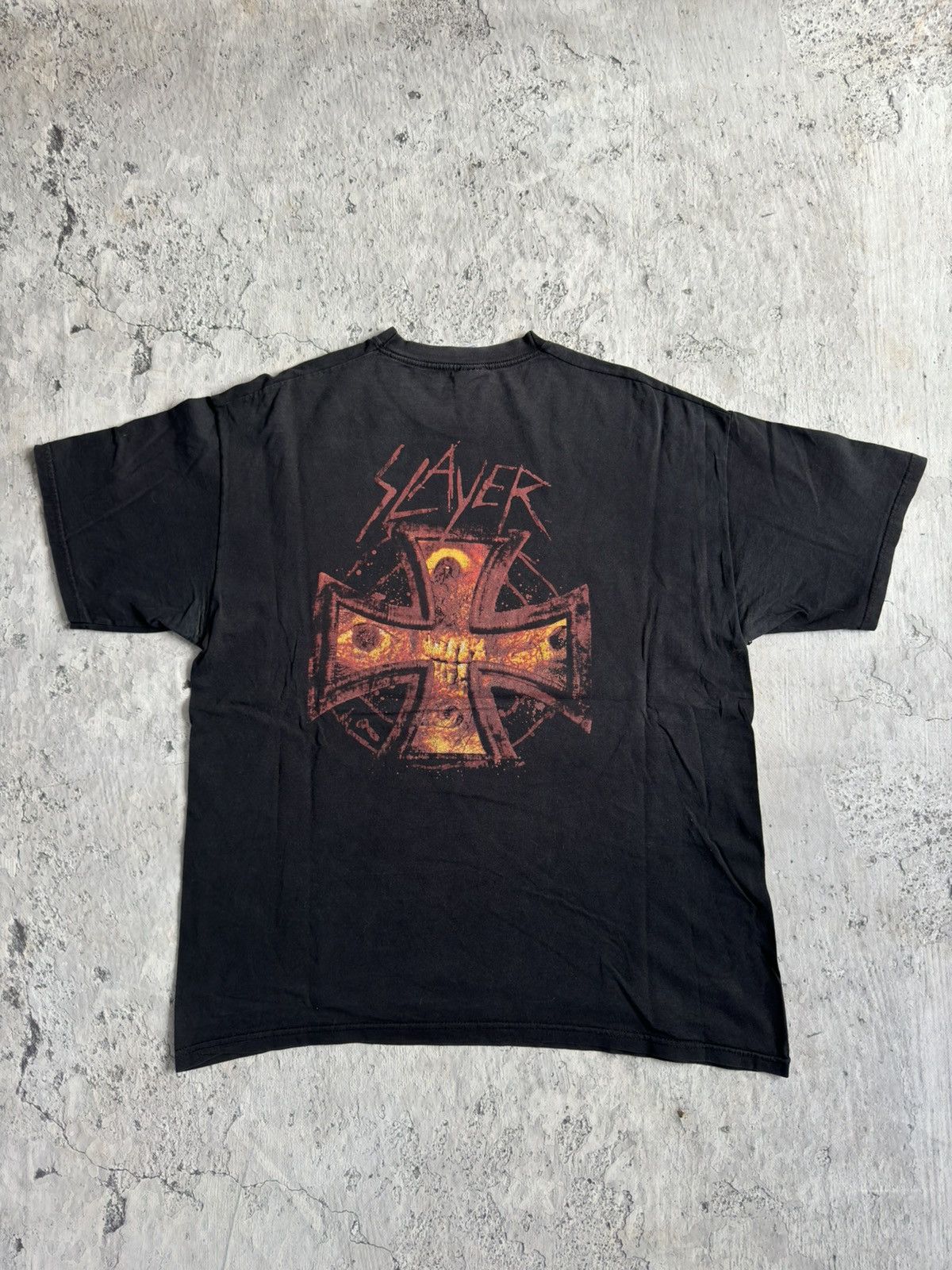 Band Tees × Vintage 1999 SLAYER Graphic Heavy Metal Band Tee Size US XL / EU 56 / 4 - 8 Thumbnail