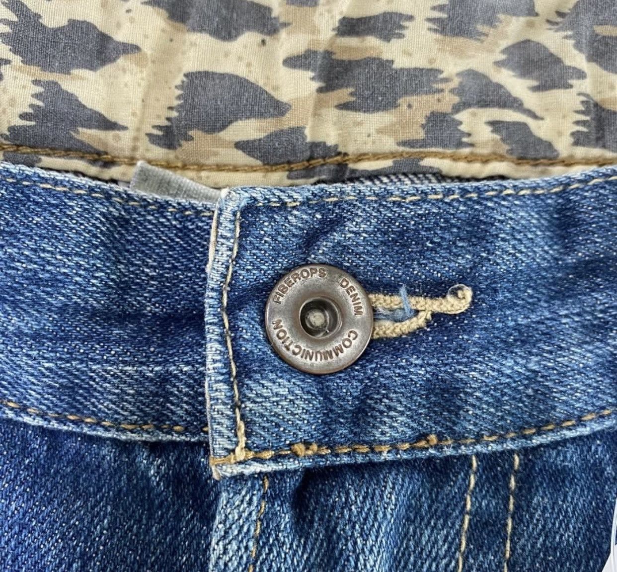 Fiberops Fiberops Shityeah Studded Blue Jeans punk Vintage 2000s Size US 36 / EU 52 - 3 Thumbnail