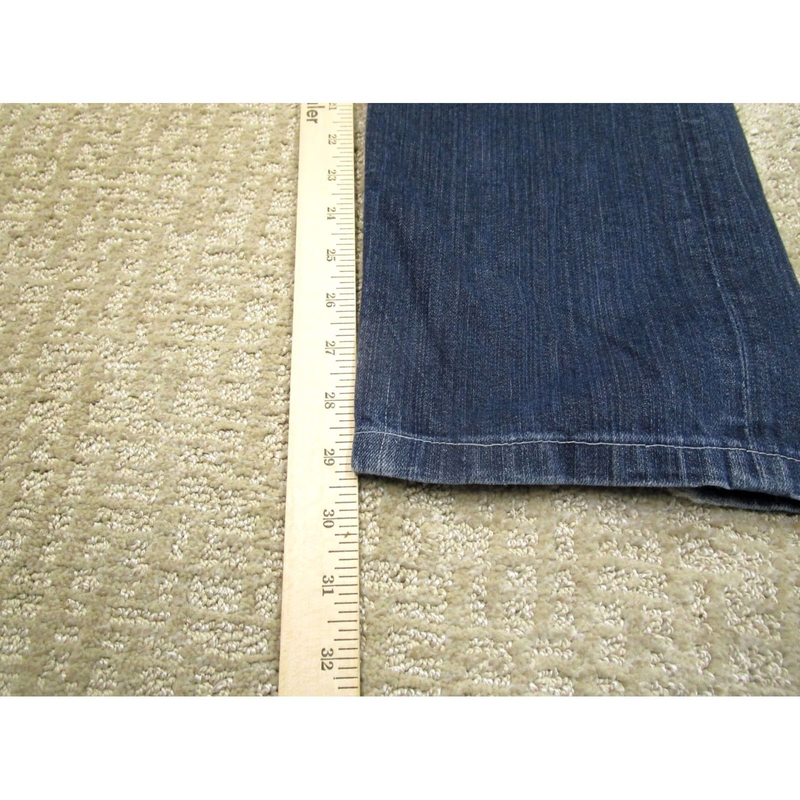 Denime BIG STAR Jeans Women 29 Blue Straight Mid Rise Denim 5-Pocket 30 Inseam Jeans Mens? Size 29" - 7 Thumbnail