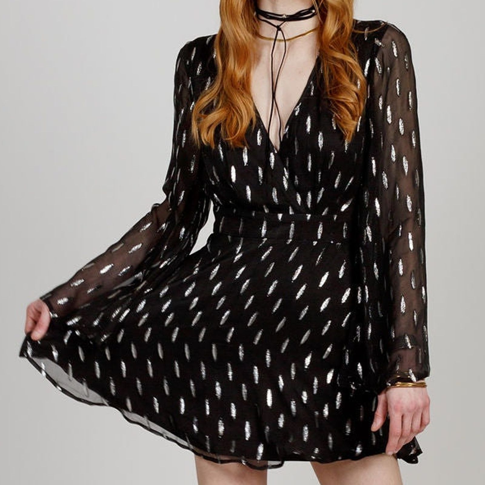 Other NWT B.O.G. Band of the Free Evette Shimmer Mini Dress Sz. M Size M / US 6-8 / IT 42-44 - 5 Thumbnail