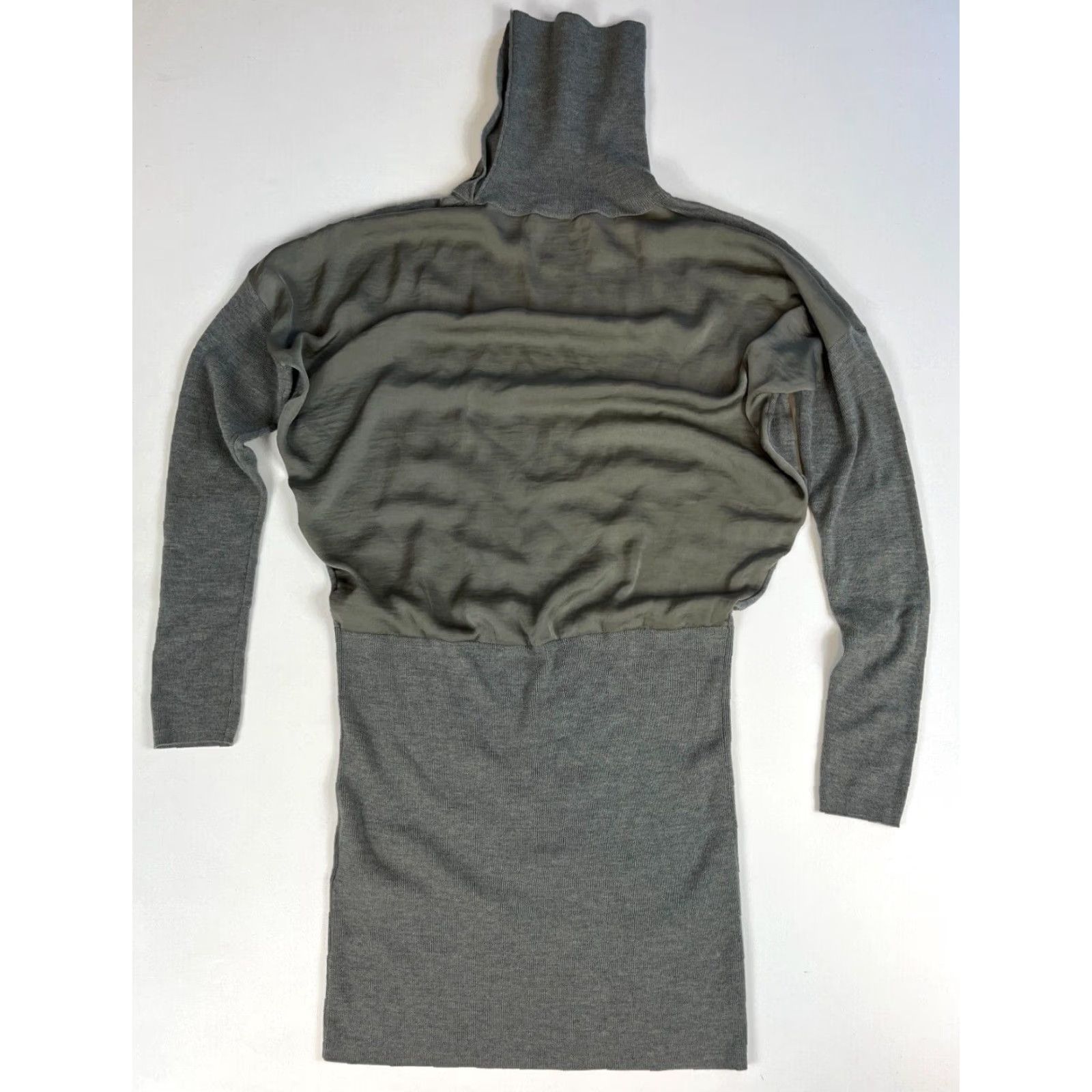 Allsaints AllSaints Flik Dress Knit Merino Wool Women M Gray Size M / US 6-8 / IT 42-44 - 6 Thumbnail
