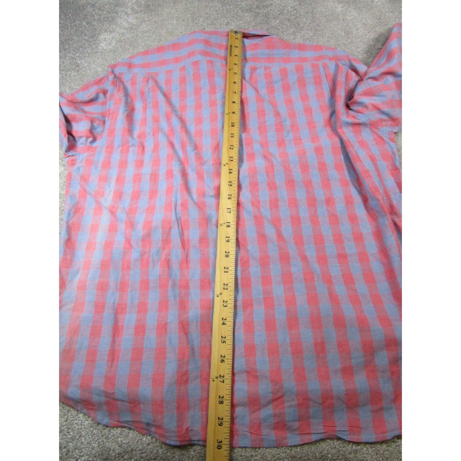 Bonobos Bonobos Shirt Mens XL Red Cotton Button-Up Plaid Long Sleeve Casual Slim Button-Down Collar-Down Mens Size US XL / EU 56 / 4 - 7 Thumbnail