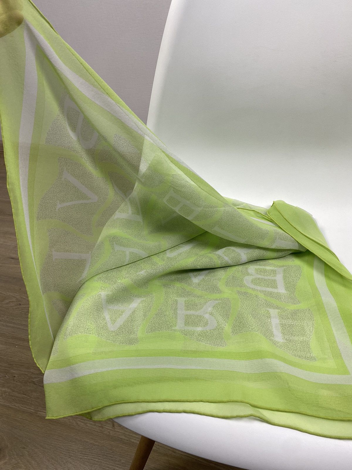 Bvlgari Bvlgari Monogrammed Leters Silk Scarf Size ONE SIZE - 8 Thumbnail