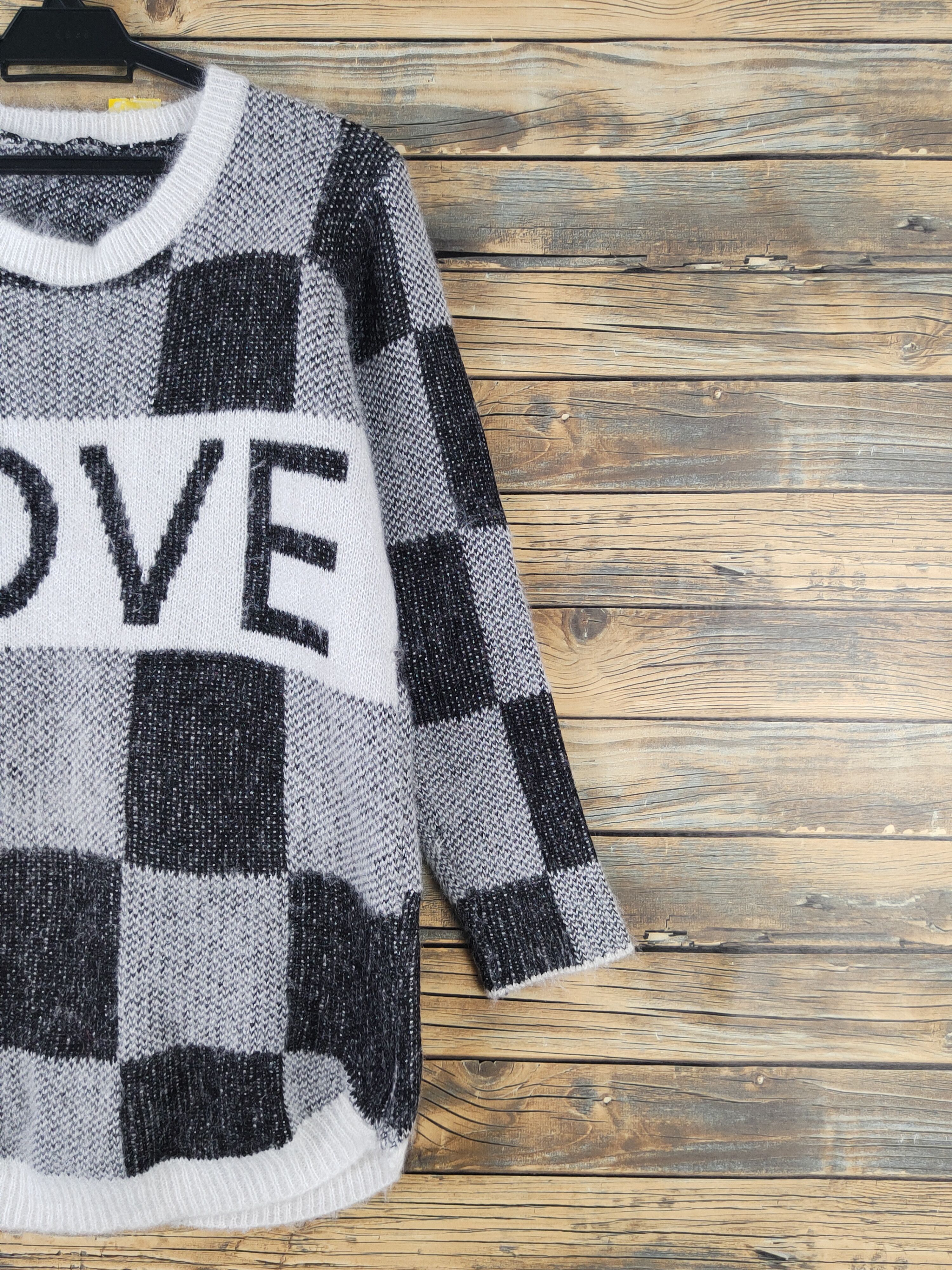 Homespun Knitwear Japanese Brand Black White Knitwear Sweatshirts #W1643 Size M / US 6-8 / IT 42-44 - 5 Thumbnail