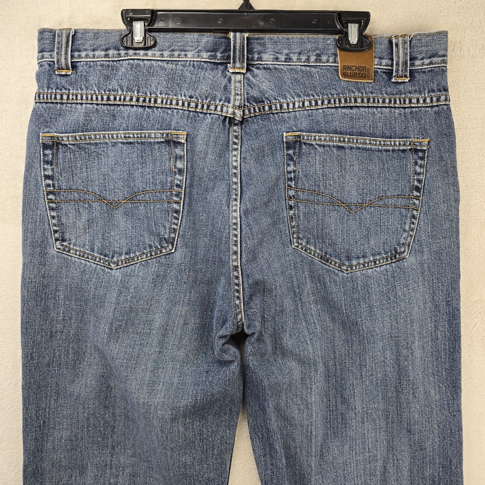 Anchor Blue Vintage Anchor Blue Jeans Mens 38x30 Blue Baggy Wide Leg Y2K Size US 38 / EU 54 - 7 Thumbnail