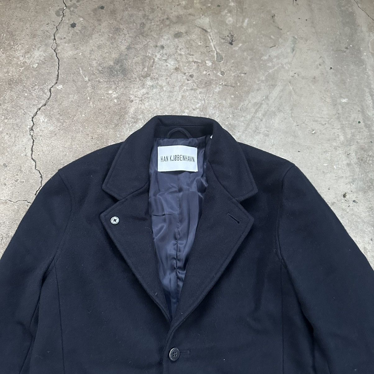 Our Legacy Han København Single Breasted blankers Coat - Navy Size US M / EU 48-50 / 2 - 3 Thumbnail