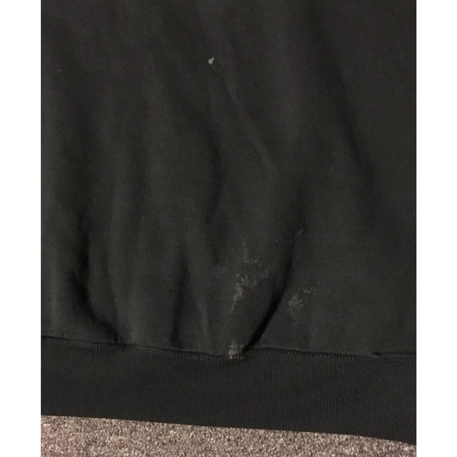 Russell Athletic VINTAGE Russell Athletic Hoodie XXL Black Distressed Faded Sweatshirt USA Track Grunge 90s 80s Men Size US XXL / EU 58 / 5 - 2 Thumbnail