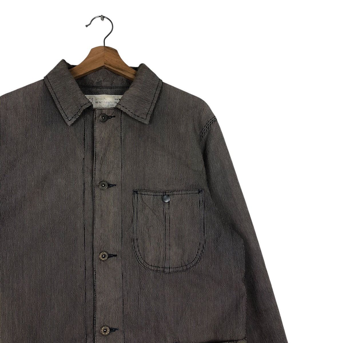 Japanese Brand 📌Vintage Hickory Chore Jacket Big Bill Stripe Issey Miyake Size US L / EU 52-54 / 3 - 7 Thumbnail