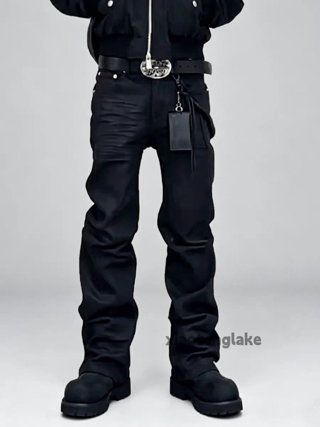 Jean × Streetwear Opium Stack Plated Flared Leather Jeans | Grailed