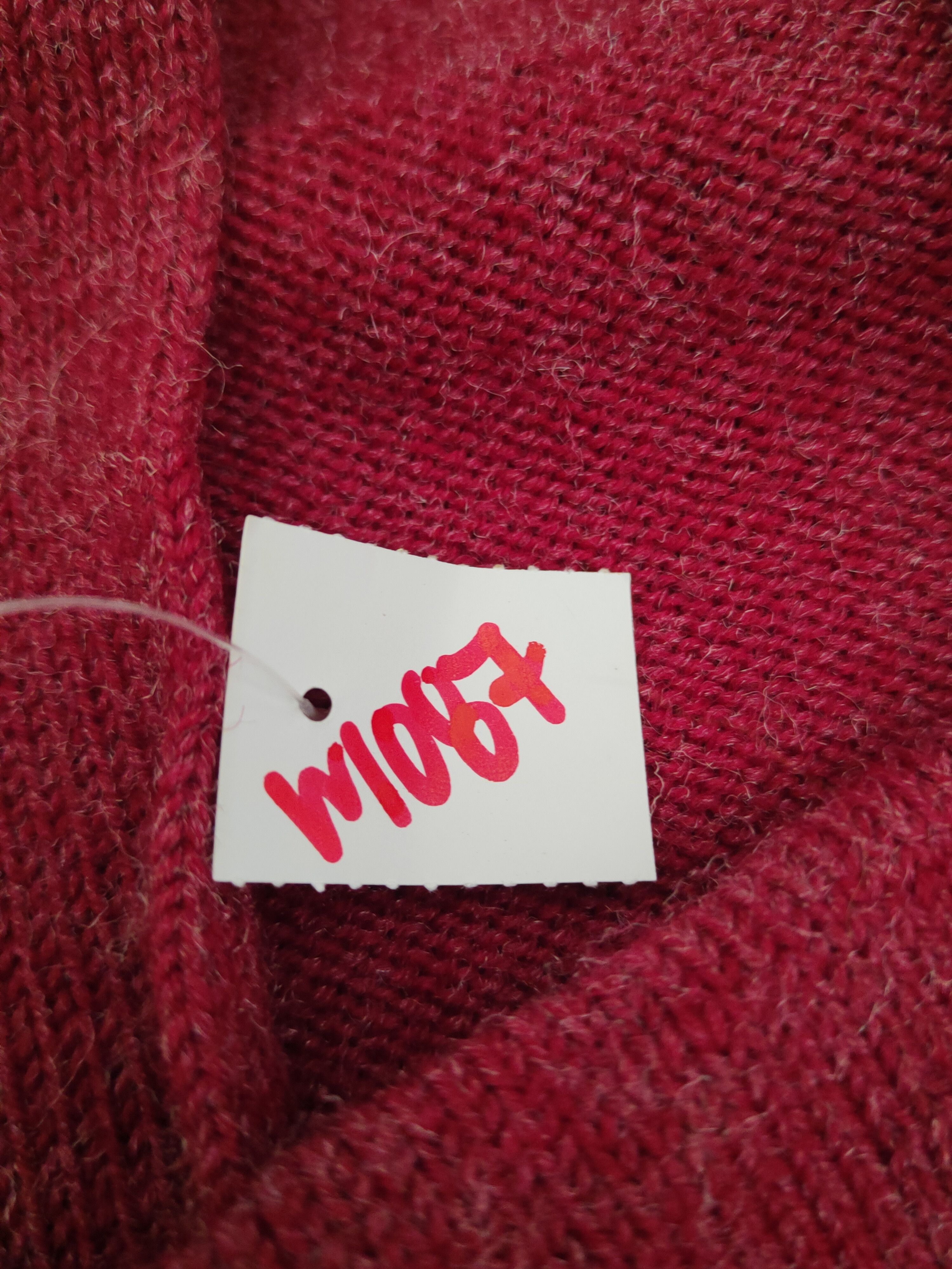Homespun Knitwear × Japanese Brand × Vintage Japanese Brand Red Knitwear Kimono cardigan #W1087 Size M / US 6-8 / IT 42-44 - 10 Thumbnail