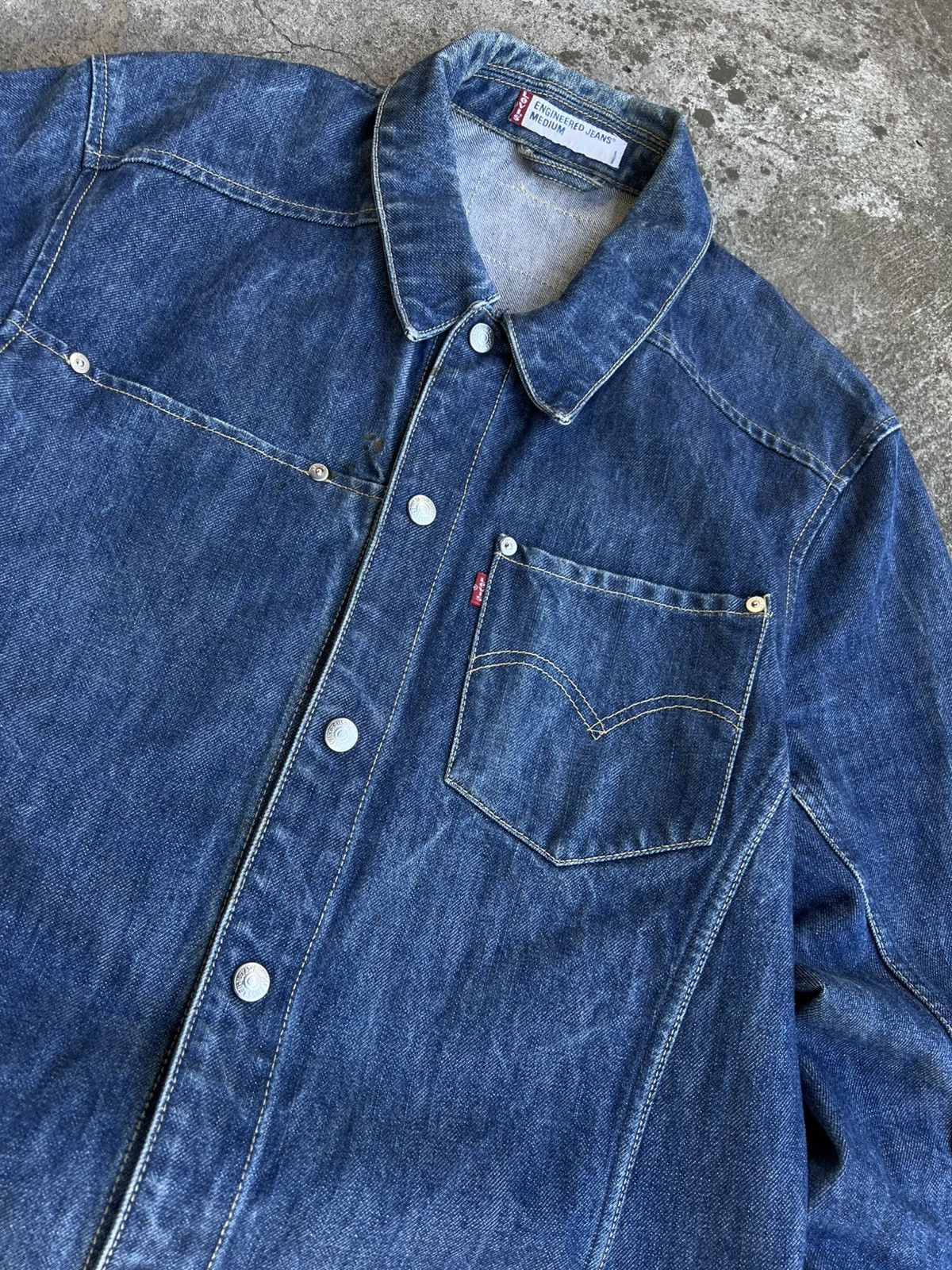 Levi's Vintage Levis Engineered Denim Jacket 1999 Japanese If Six W Size US M / EU 48-50 / 2 - 9 Thumbnail