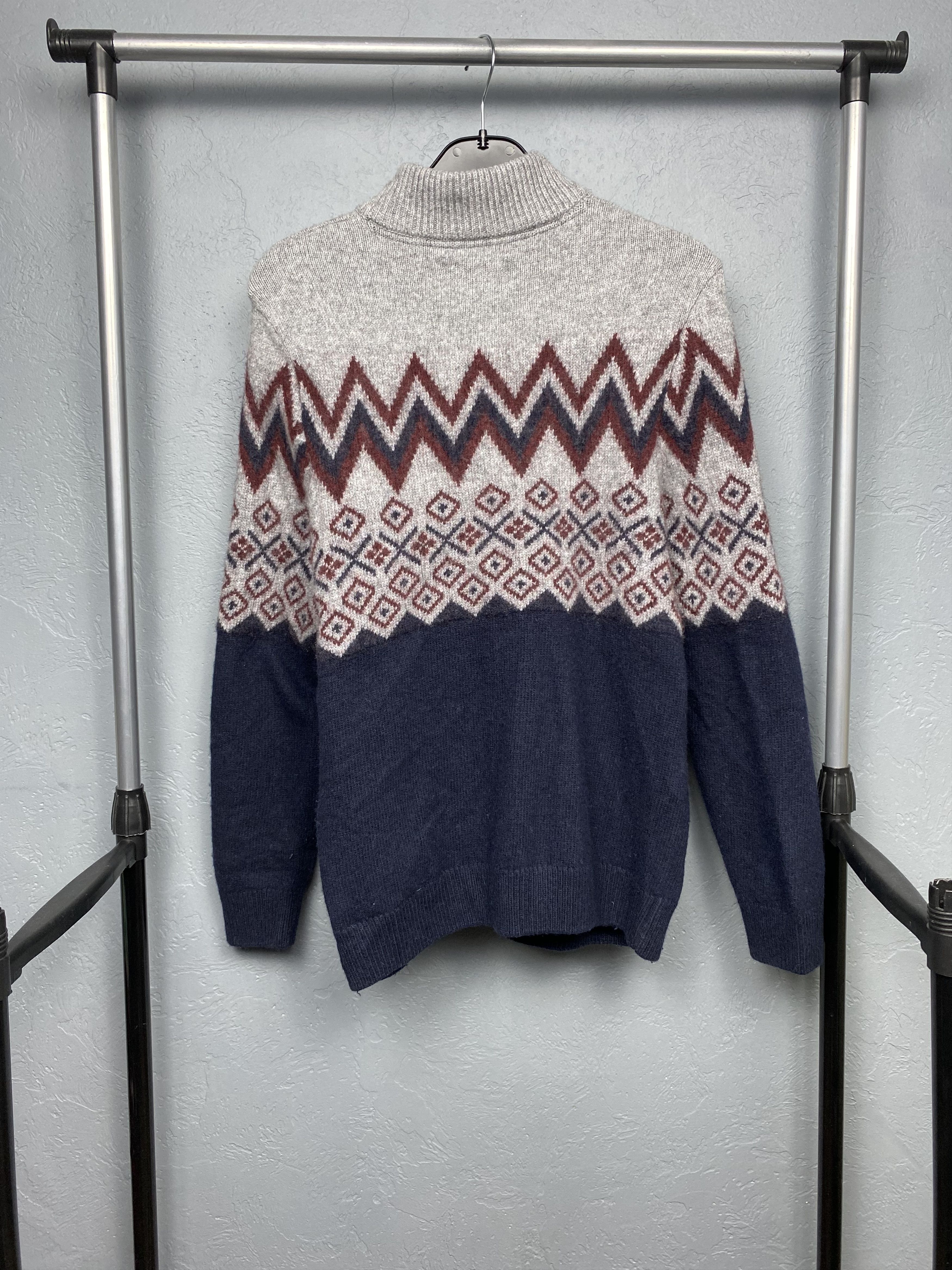 Barbour × Vintage Barbour Vintage Mens 1\4 Quarter Zip Wool Knit Sweater Size US M / EU 48-50 / 2 - 7 Thumbnail