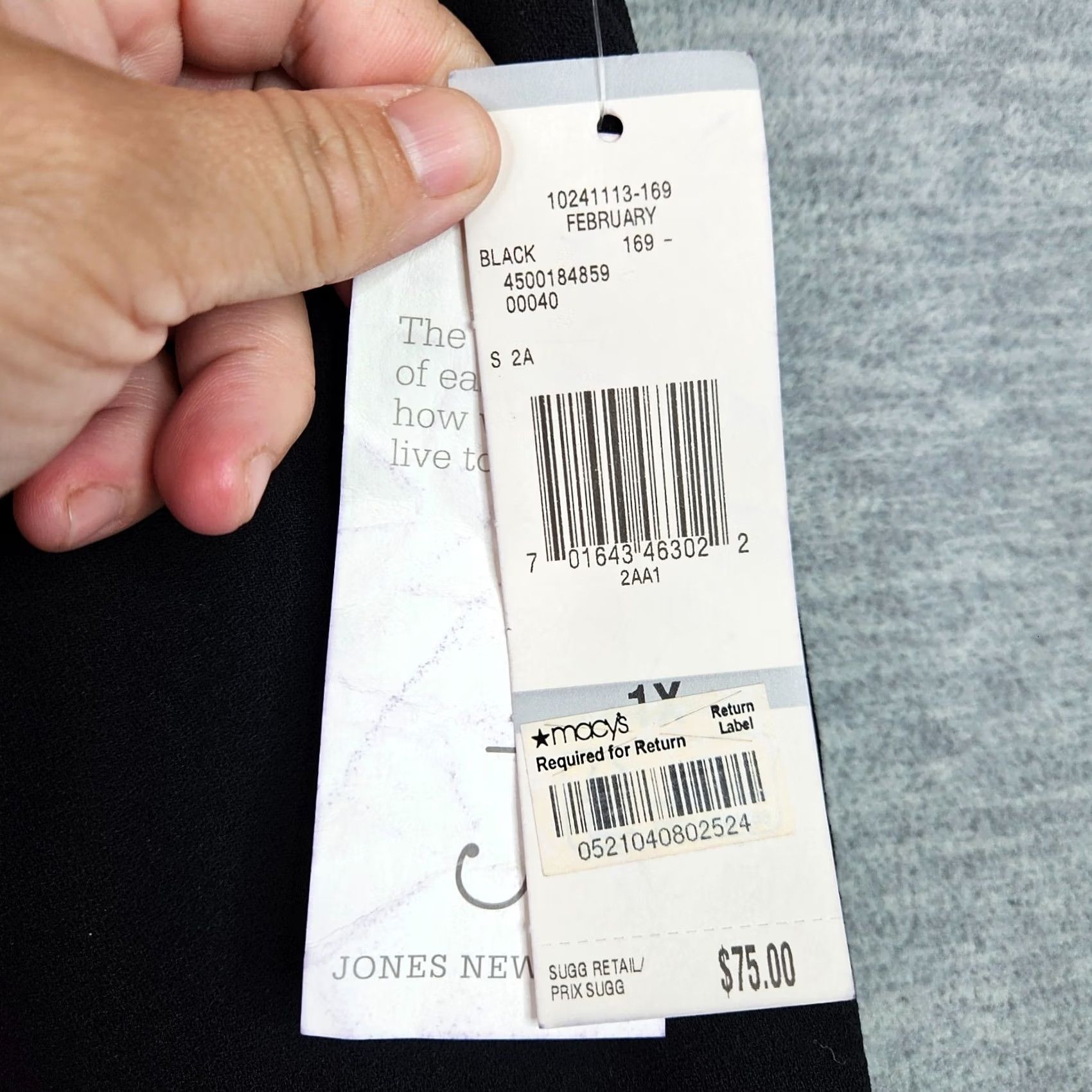 Jones New York Jones New York Pants Women 1X Black Pull On Career Straight Leg Plus Size 1X NWT Pants Size 40" / US 18 - 6 Thumbnail