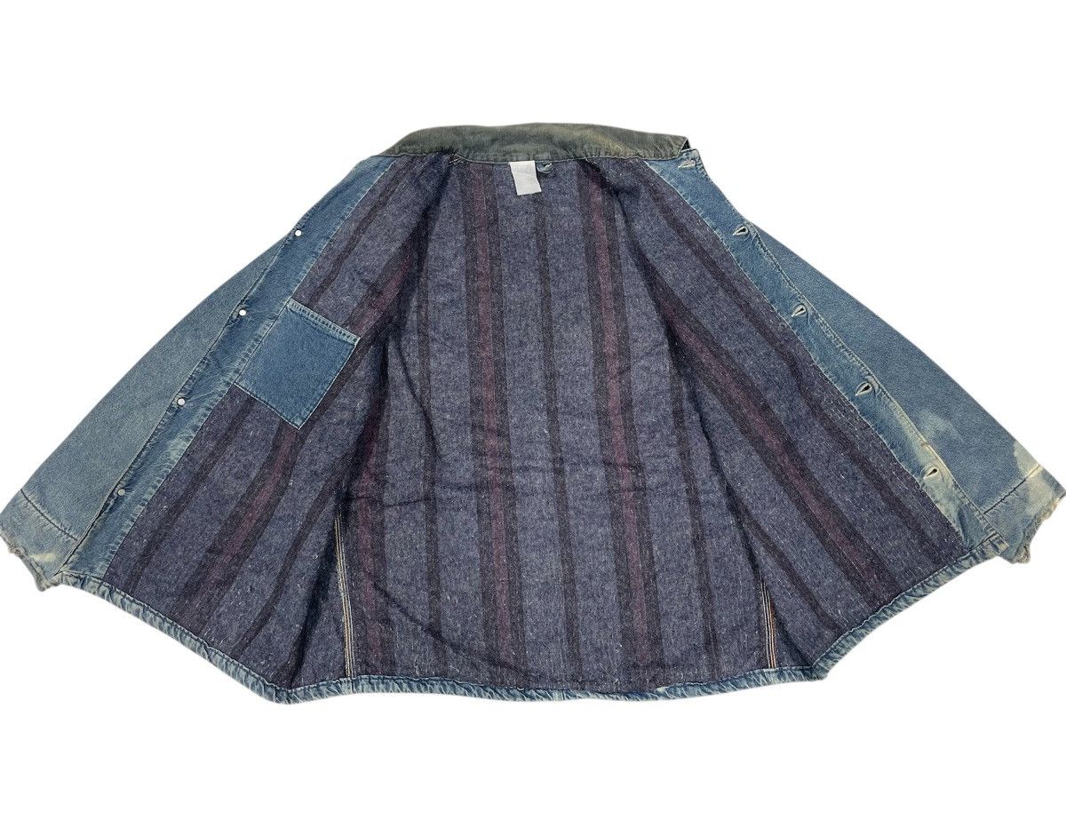 Carhartt Vintage Carhatt Denim Wool Blanked Lined Chore Jacket Size US L / EU 52-54 / 3 - 3 Thumbnail