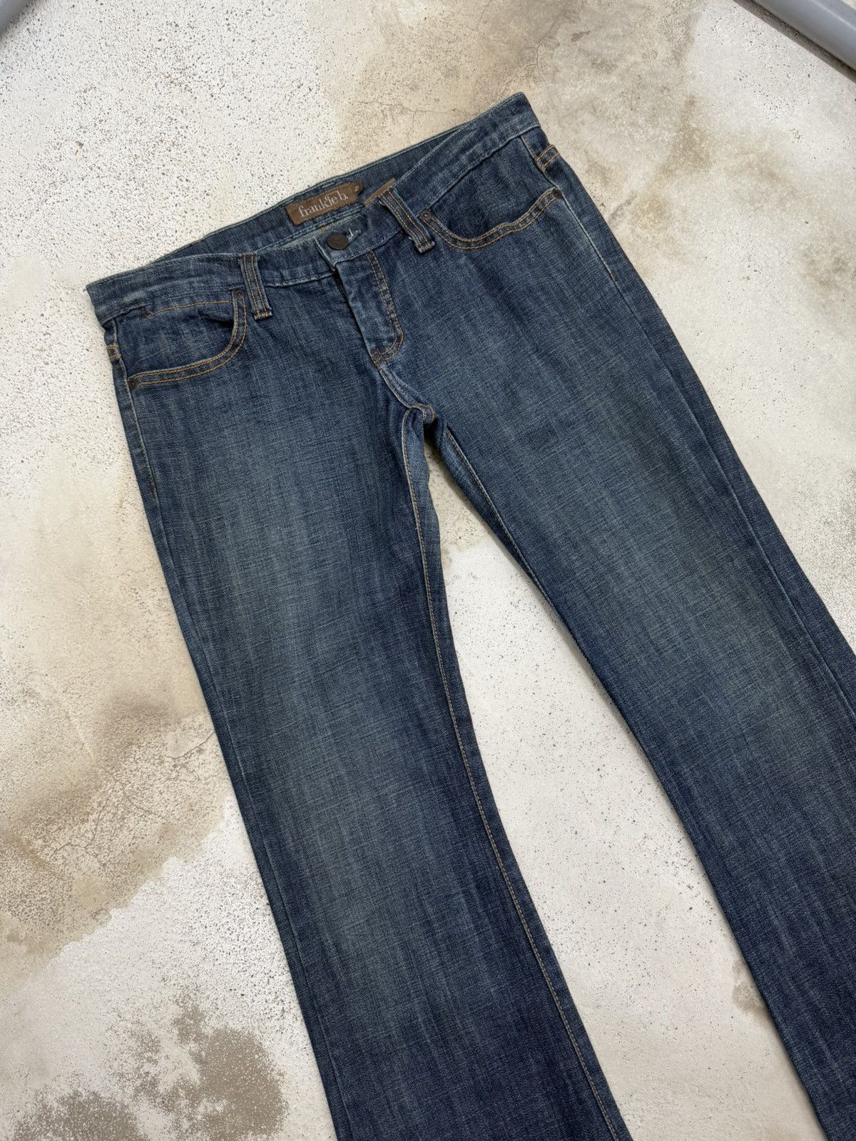 Frankie Shop Frankie b. Embellish Back Pocket Flare Denim Pants Size 30" / US 8 / IT 44 - 2 Thumbnail