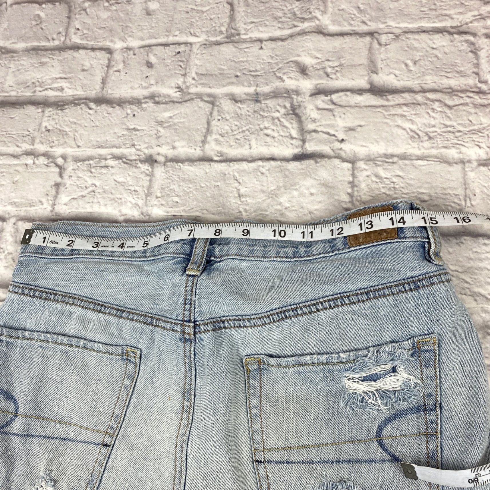 American Eagle Outfitters American Eagle Womens Jean Shorts Size 4 Mid Rise Cut-Off Distressed Button Fly Size 27" / US 4 / IT 40 - 6 Thumbnail