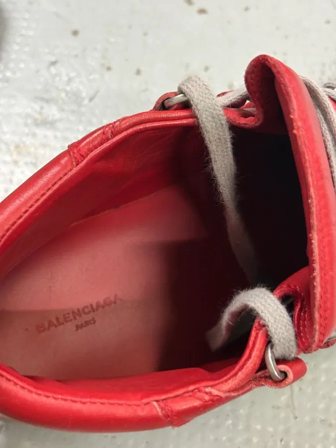 Balenciaga Balenciaga Arena Red & Grey High Top Sneakers Size US 10.5 / EU 43-44 - 9 Thumbnail
