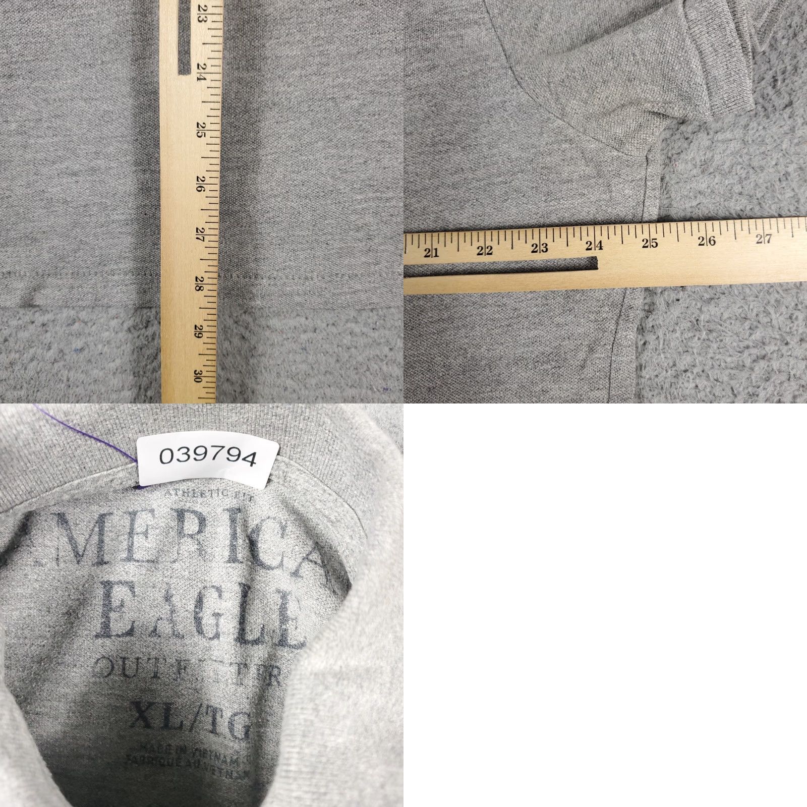 American Eagle Outfitters American Eagle Outfitters Polo Shirt Mens XL Gray Casual Short Sleeve Adult Polo Shirt Men XL Gray Solid Pattern Classic American Sports Modern Preppy Size US XL / EU 56 / 4 - 8 Thumbnail