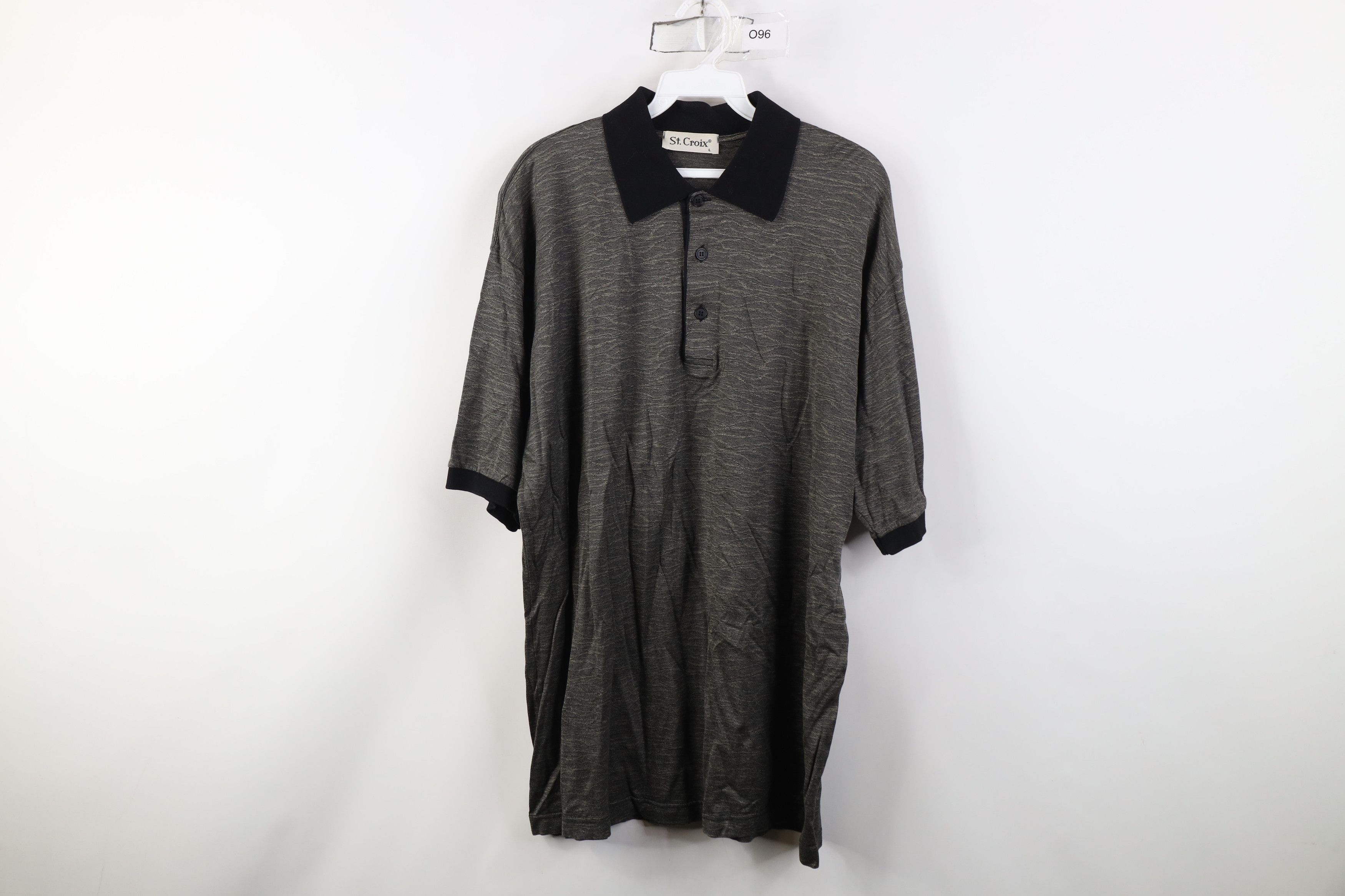 St. Croix Vintage 90s St Croix Collared Ringer Golf Polo Shirt Italy Size US L / EU 52-54 / 3 - 1 Thumbnail