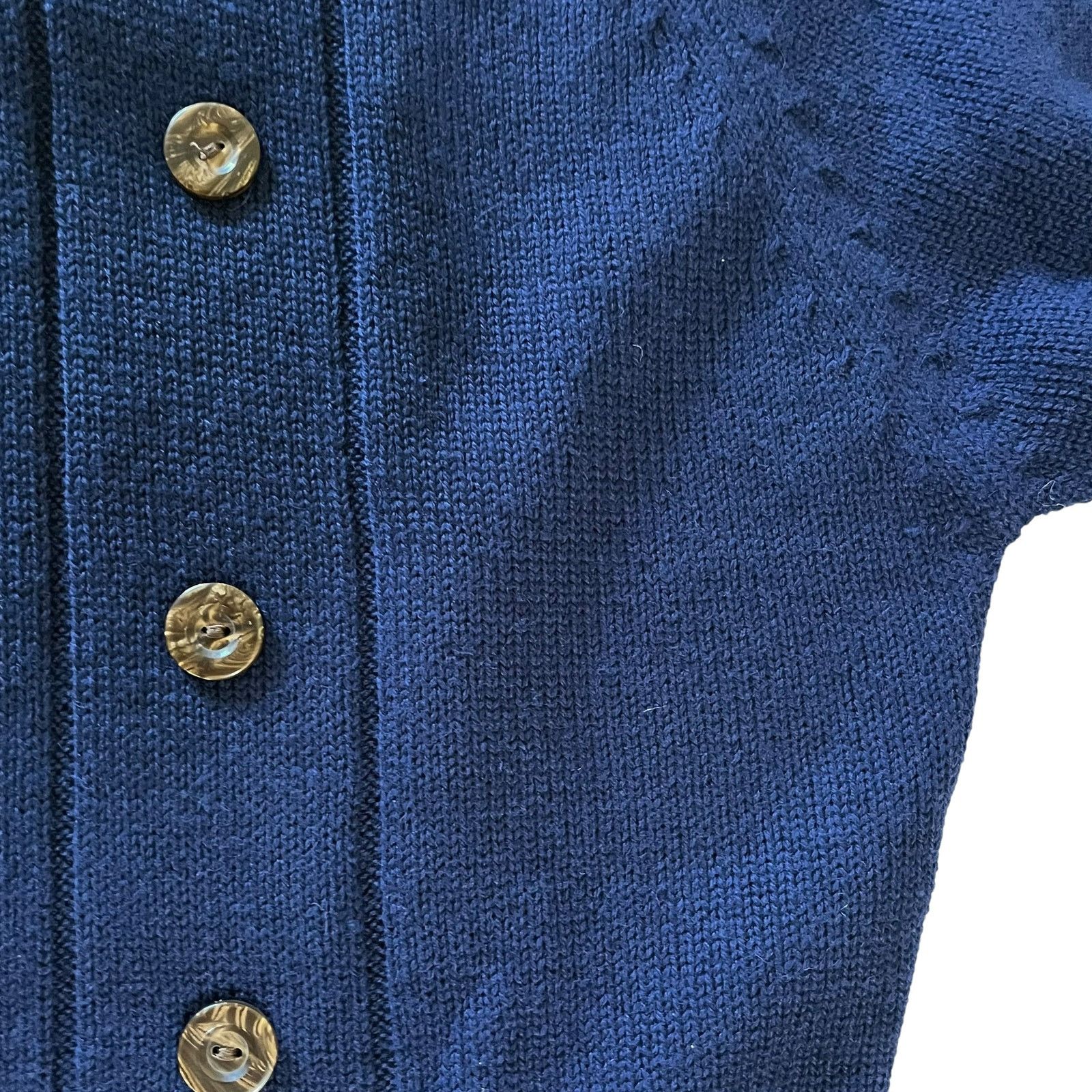 Vintage Vintage Glenmore Navy Blue Wool Knit Sweater Top Pants Set Size S / US 4 / IT 40 - 6 Thumbnail