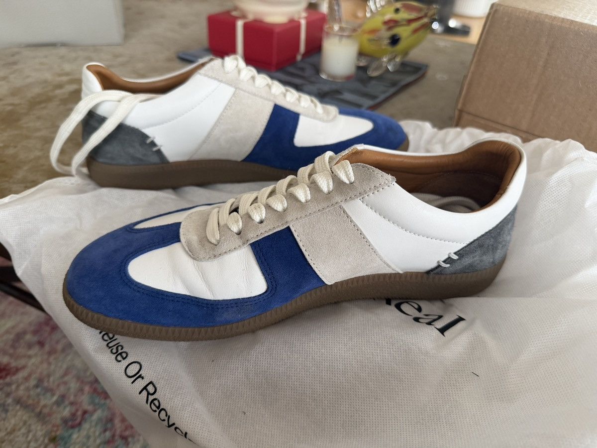 Mr P. Suede Color Block Pattern Sneakers Size US 7 / EU 40 - 6 Thumbnail