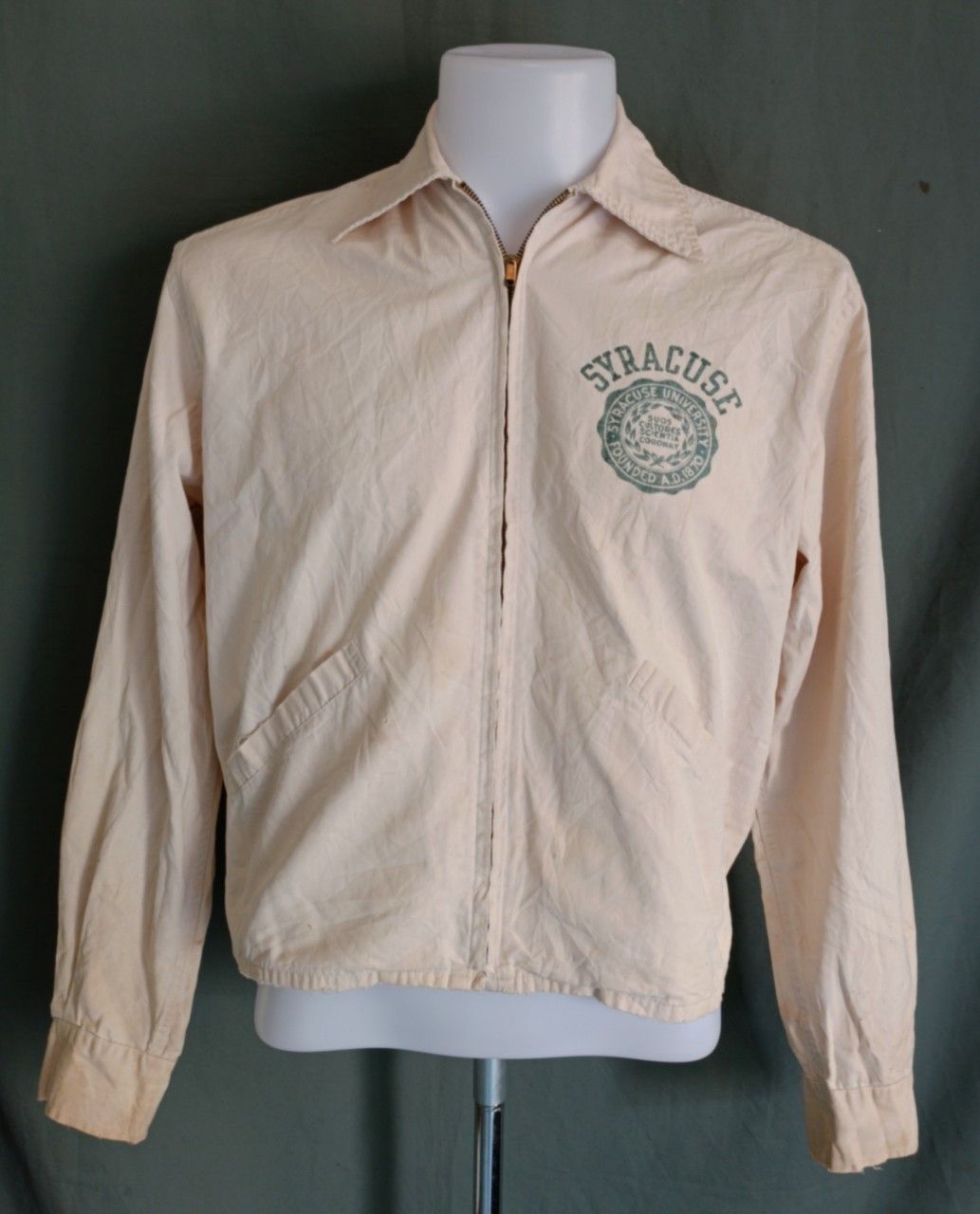 Champion Vintage 1950s Champion Syracuse University Swingtop Jacket. Size US M / EU 48-50 / 2 - 1 Thumbnail