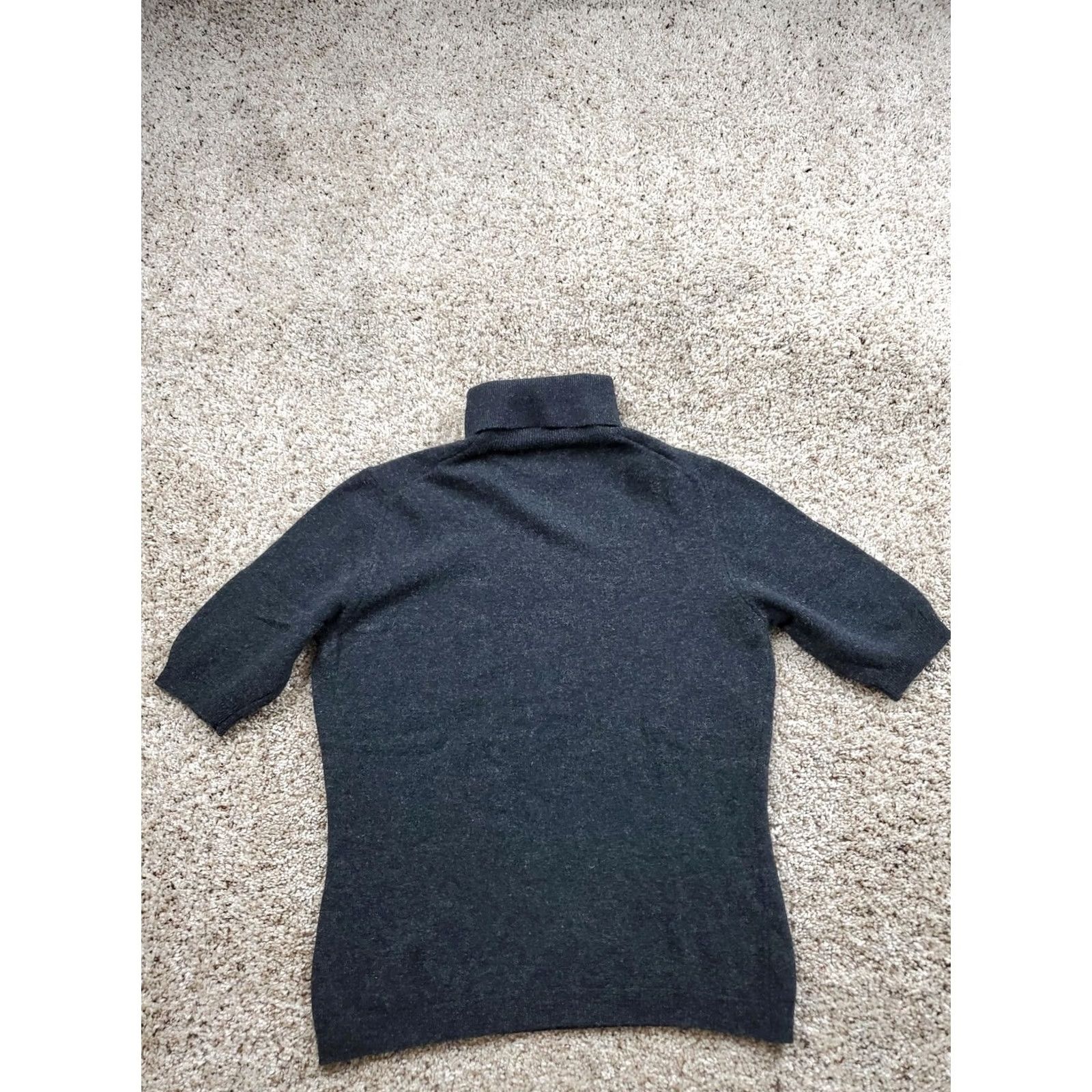 United Colors Of Benetton Benetton Sweater Womens M Wool Turtleneck Short Sleeve Gray Made Italy Classic Size M / US 6-8 / IT 42-44 - 5 Thumbnail