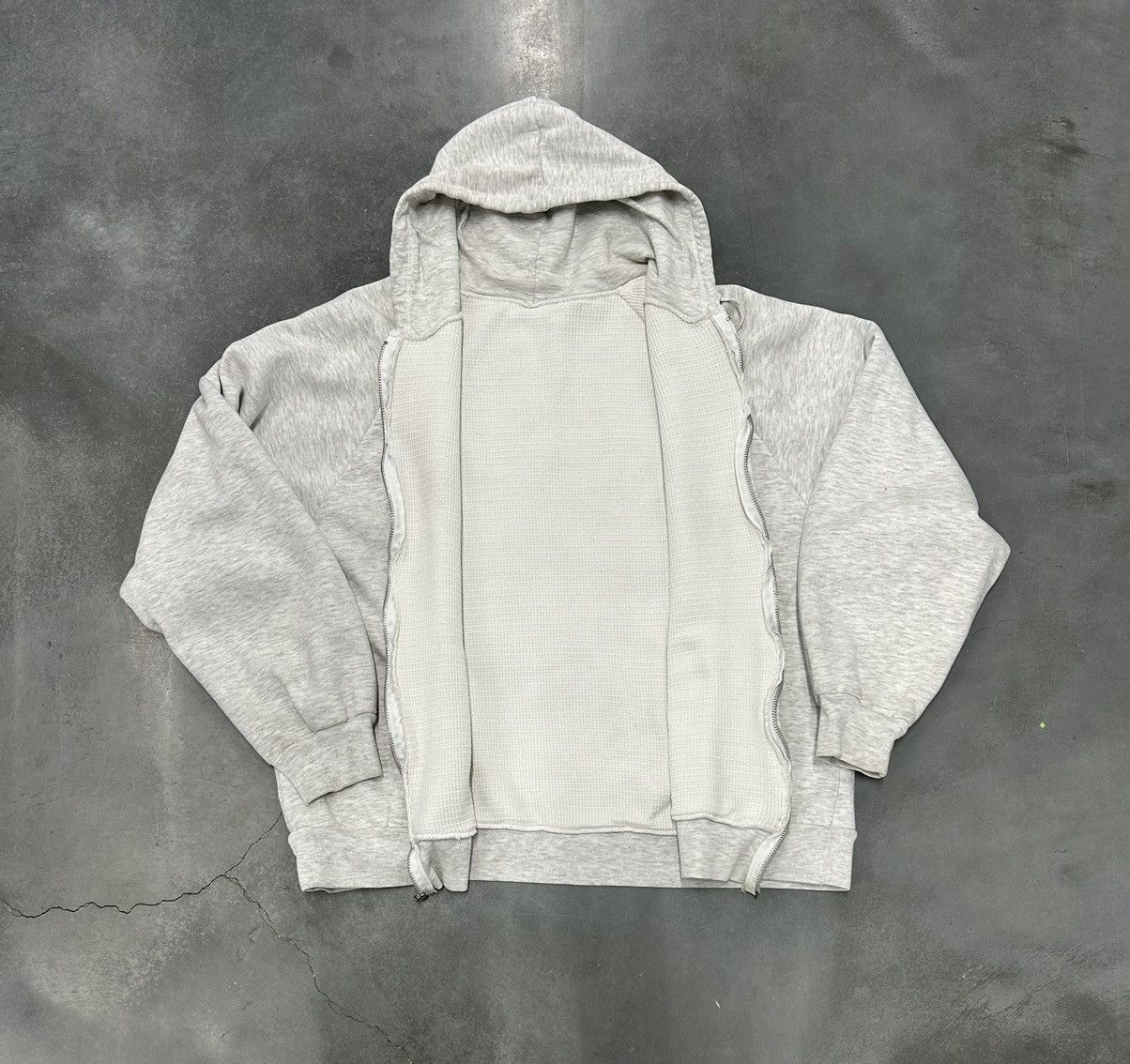 Other Grey and white thermal lined zip up hoodie Size US L / EU 52-54 / 3 - 2 Thumbnail