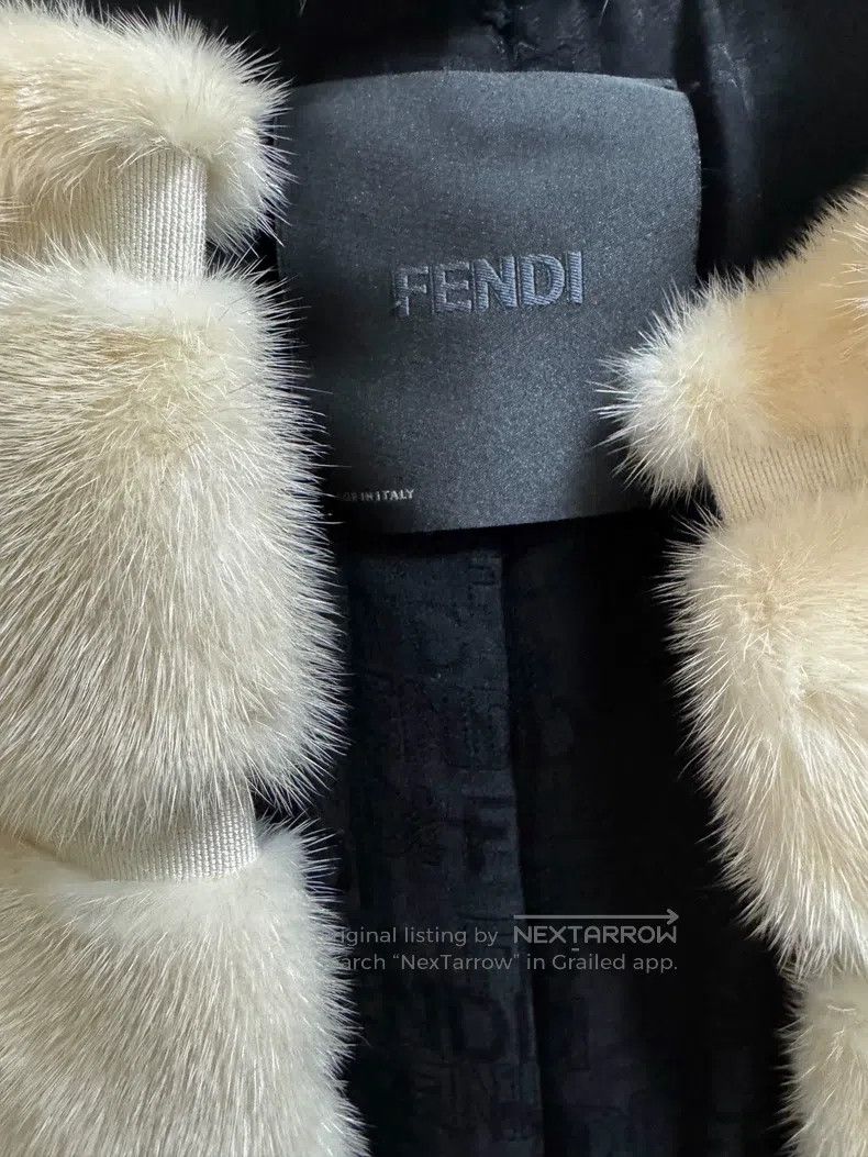 Fendi Fendi Cream Cashmere Coat Jacket Size XS / US 0-2 / IT 36-38 - 2 Thumbnail