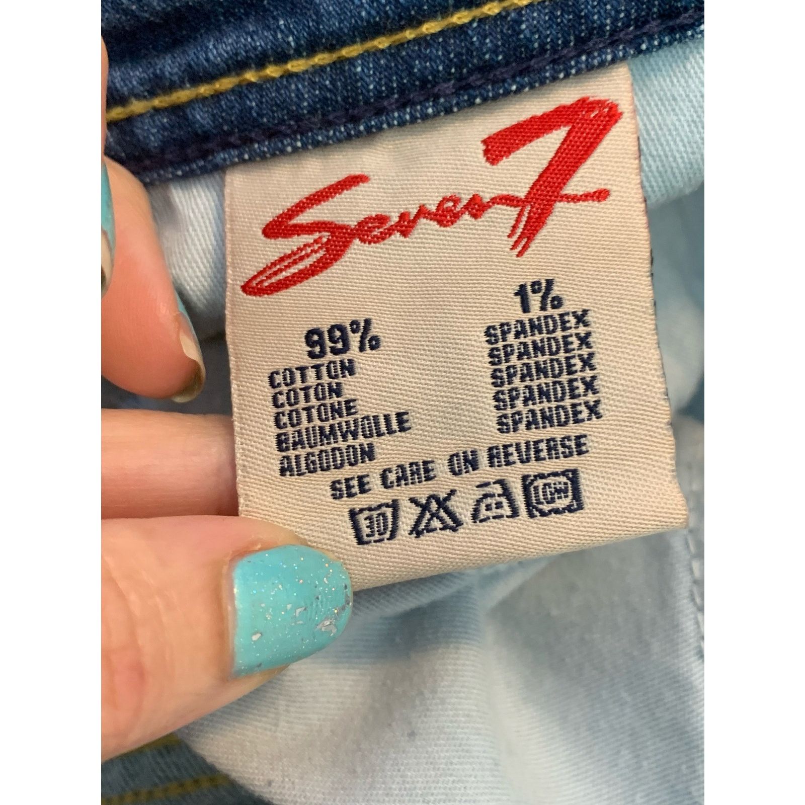 Seven 7 Seven7 blue Y2K Bootcut low rise Jeans size 30 Size 30" / US 8 / IT 44 - 5 Thumbnail