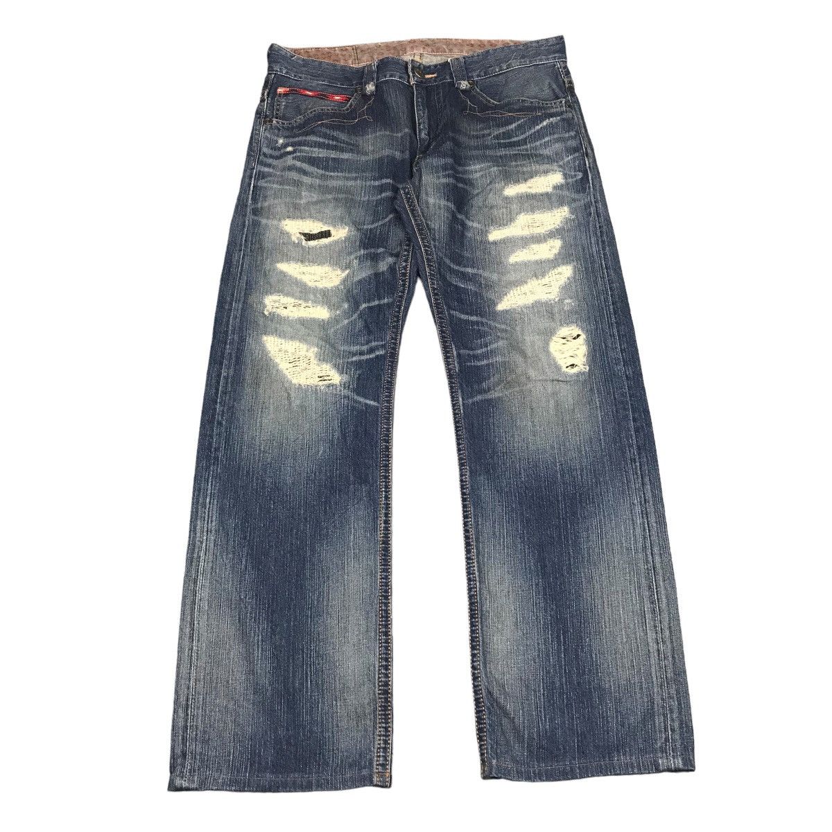 Edwin DISTRESSED DENIM EDWIN BAGGY PANTS Size US 34 / EU 50 - 1 Thumbnail