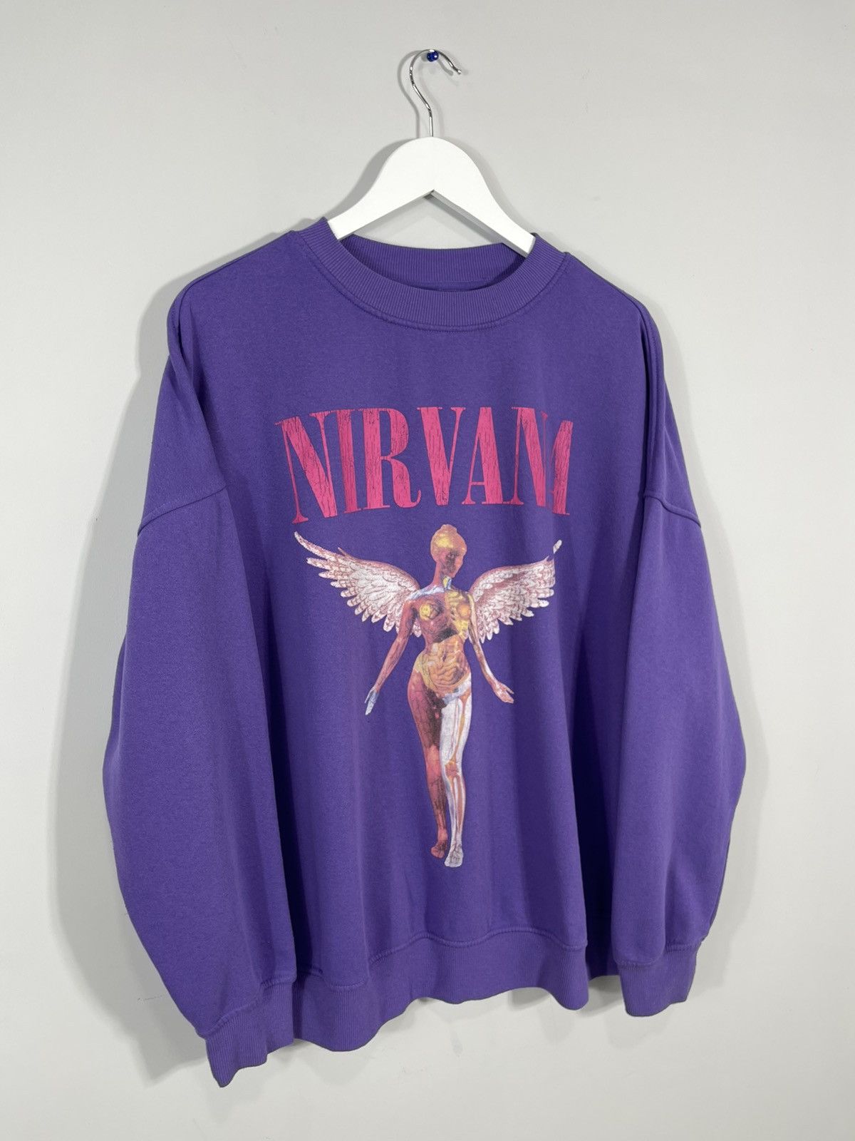 Nirvana Vintage 00's Y2k Nirvana In Utero Oversized Baggy Sweatshirt Size US M / EU 48-50 / 2 - 3 Thumbnail