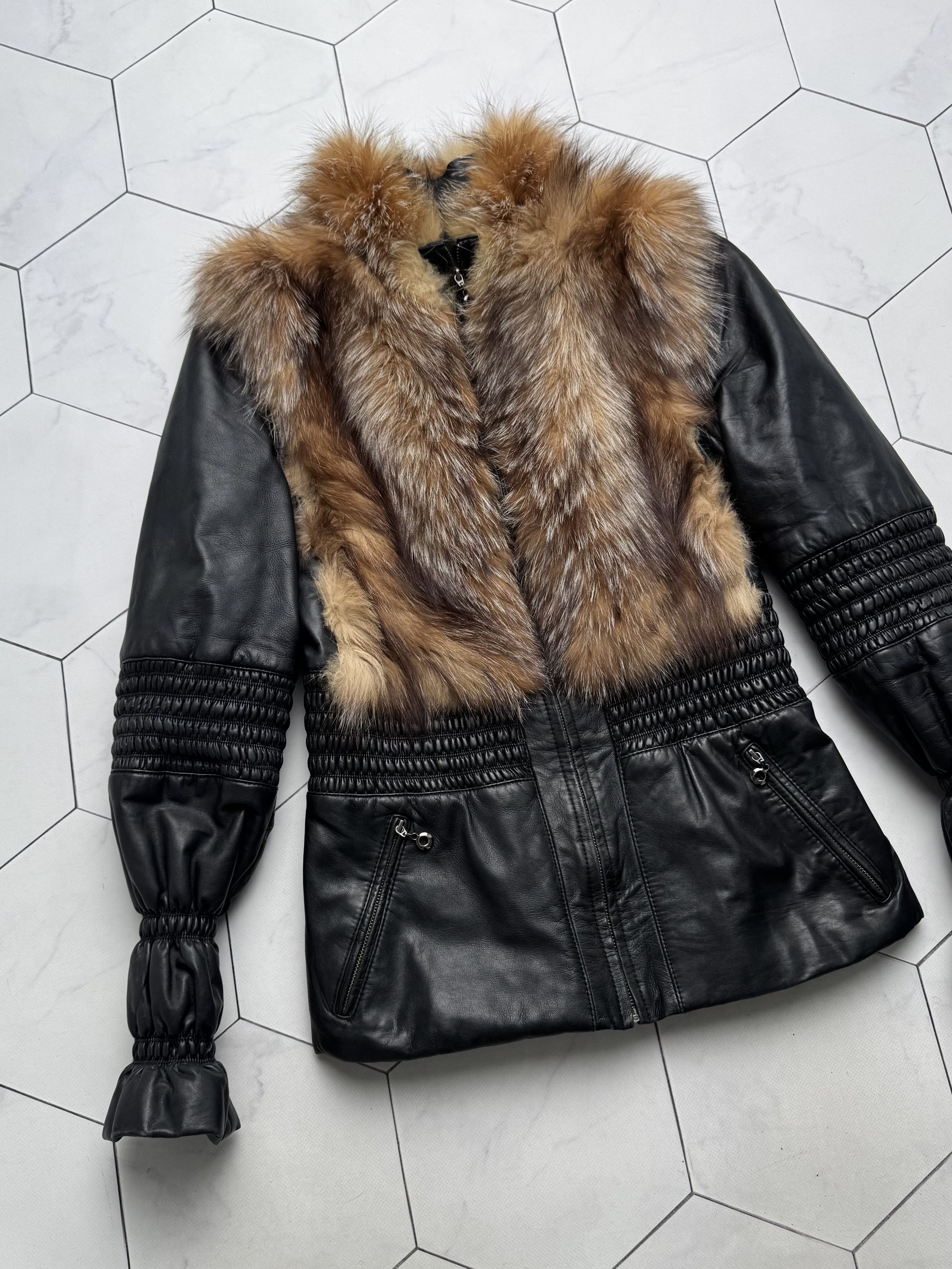 Vintage Vintage Real Lambskin Jacket With Real Fur Details E2D15 Size XS / US 0-2 / IT 36-38 - 6 Thumbnail