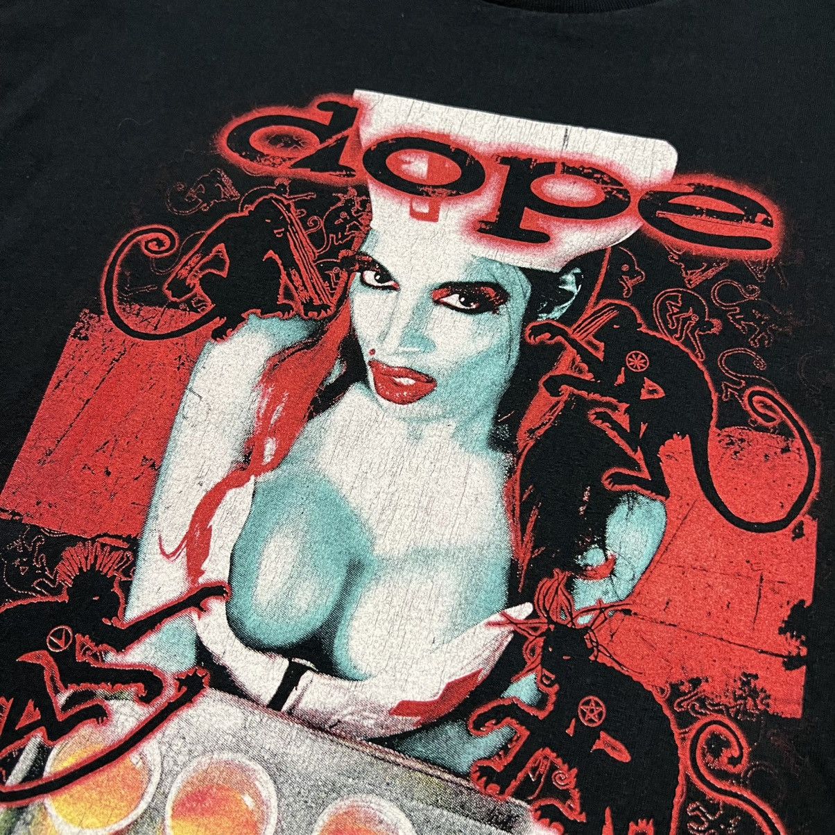 Band Tees Vintage Dope Band Tee Love to Hate You Metal Grunge Punk Y2K Size US XL / EU 56 / 4 - 3 Thumbnail