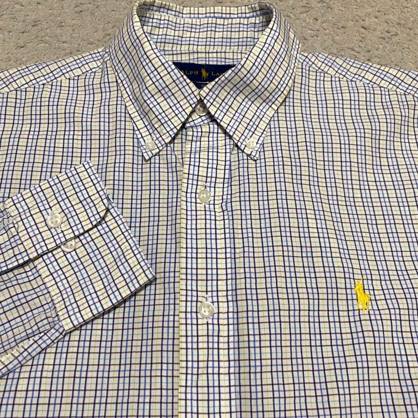 Ralph Lauren Ralph Lauren Mens Shirt 16 Multicolor Plaid Button-Down 100% Cotton Slim Fit Dress Shirt Mens Size US L / EU 52-54 / 3 - 5 Thumbnail