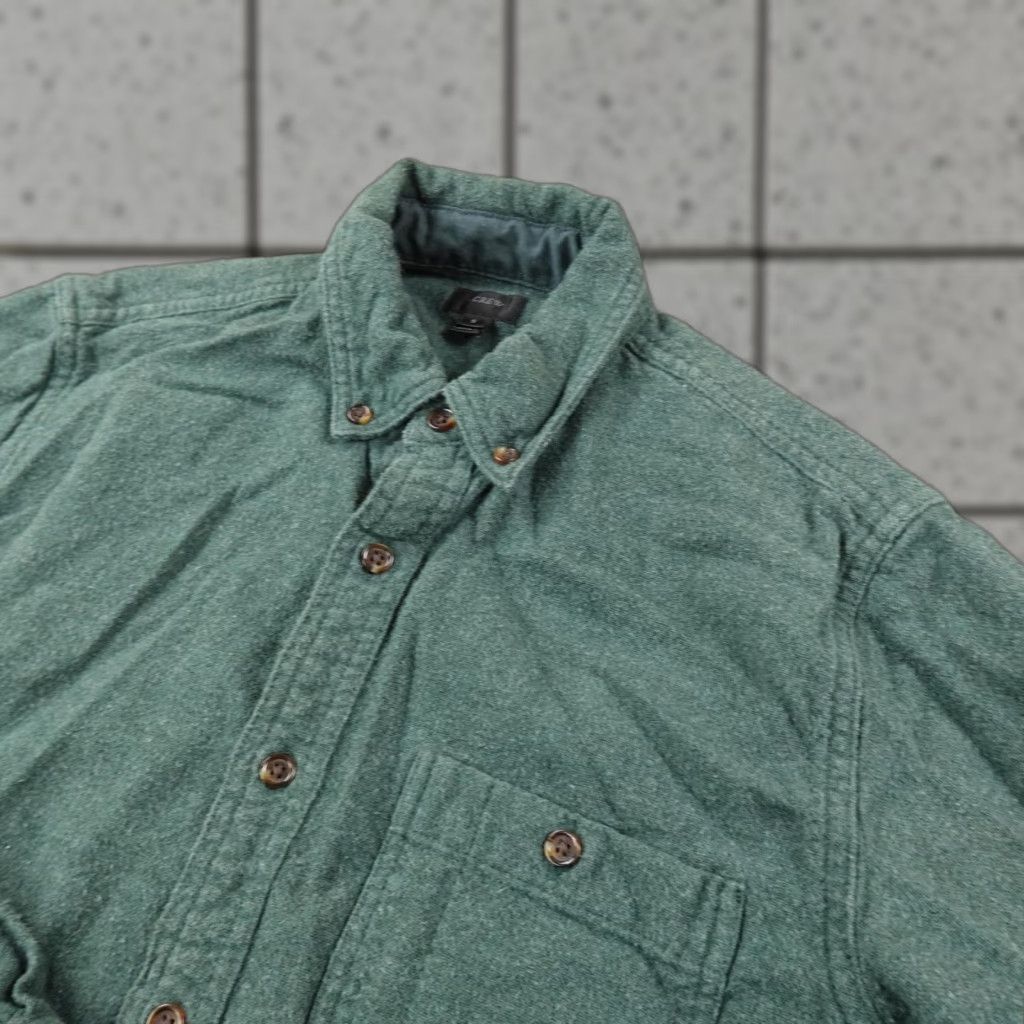 J.Crew J. Crew Shirt Mens S Green Chamois Flannel Suede Elbow Patch Button Up Wool Warm, Button-Up, Cotton/Wool/Suede, Long Sleeve, Navy? Size US S / EU 44-46 / 1 - 1 Thumbnail