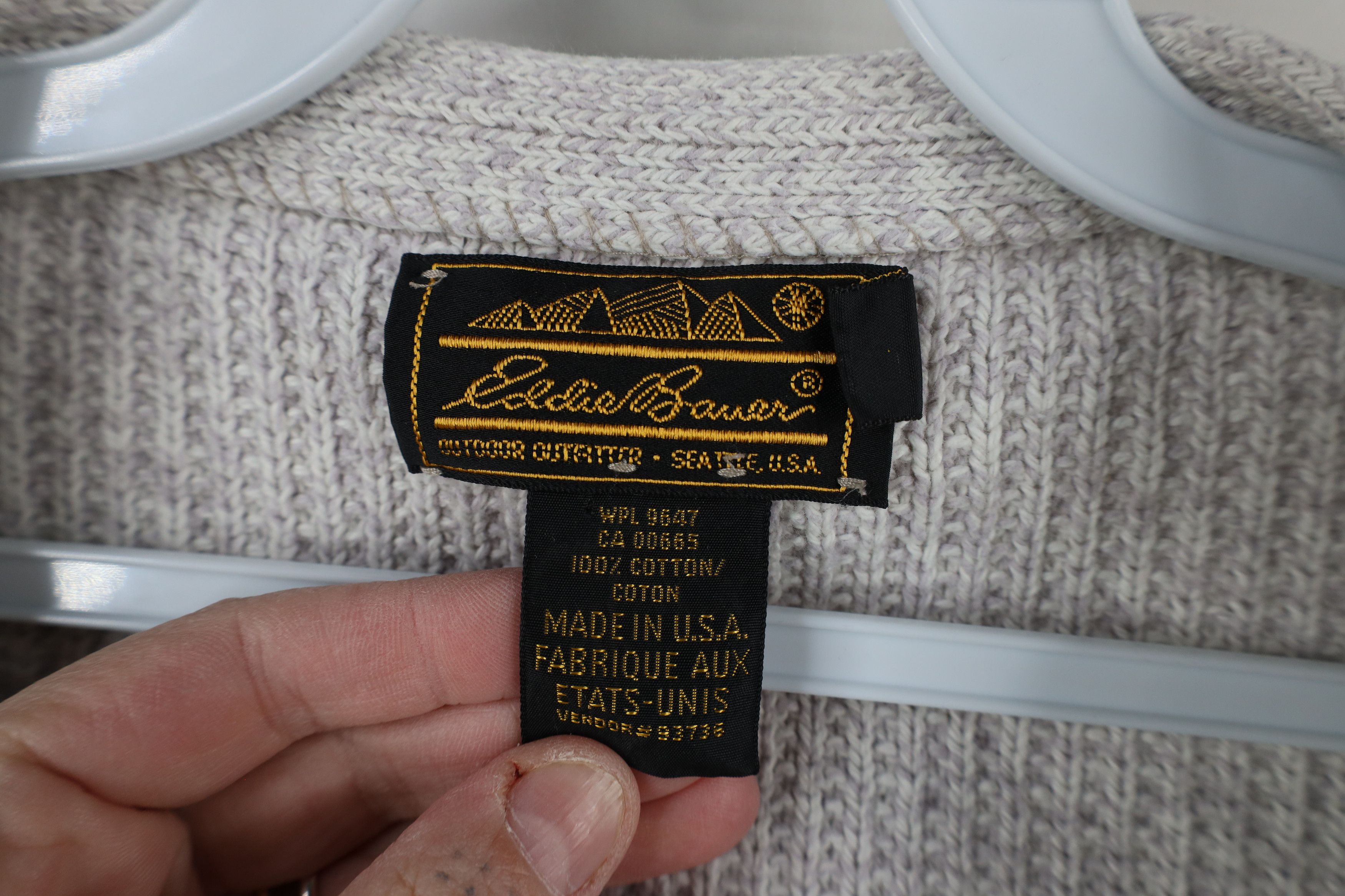 Eddie Bauer × Vintage Vintage 90s Eddie Bauer Knit Cardigan Sweater Vest USA Size US M / EU 48-50 / 2 - 6 Thumbnail