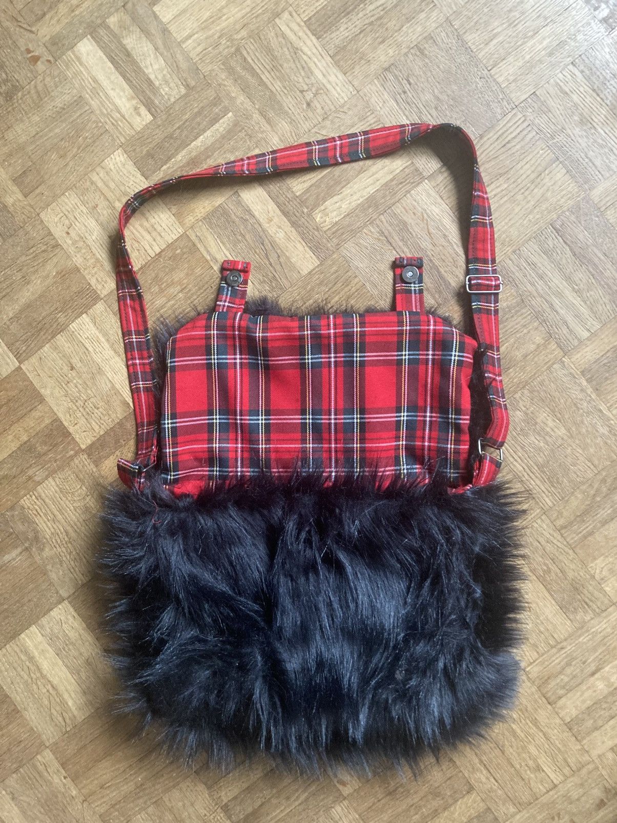 Handmade × Japanese Brand Black Fur Bag Size ONE SIZE - 2 Thumbnail