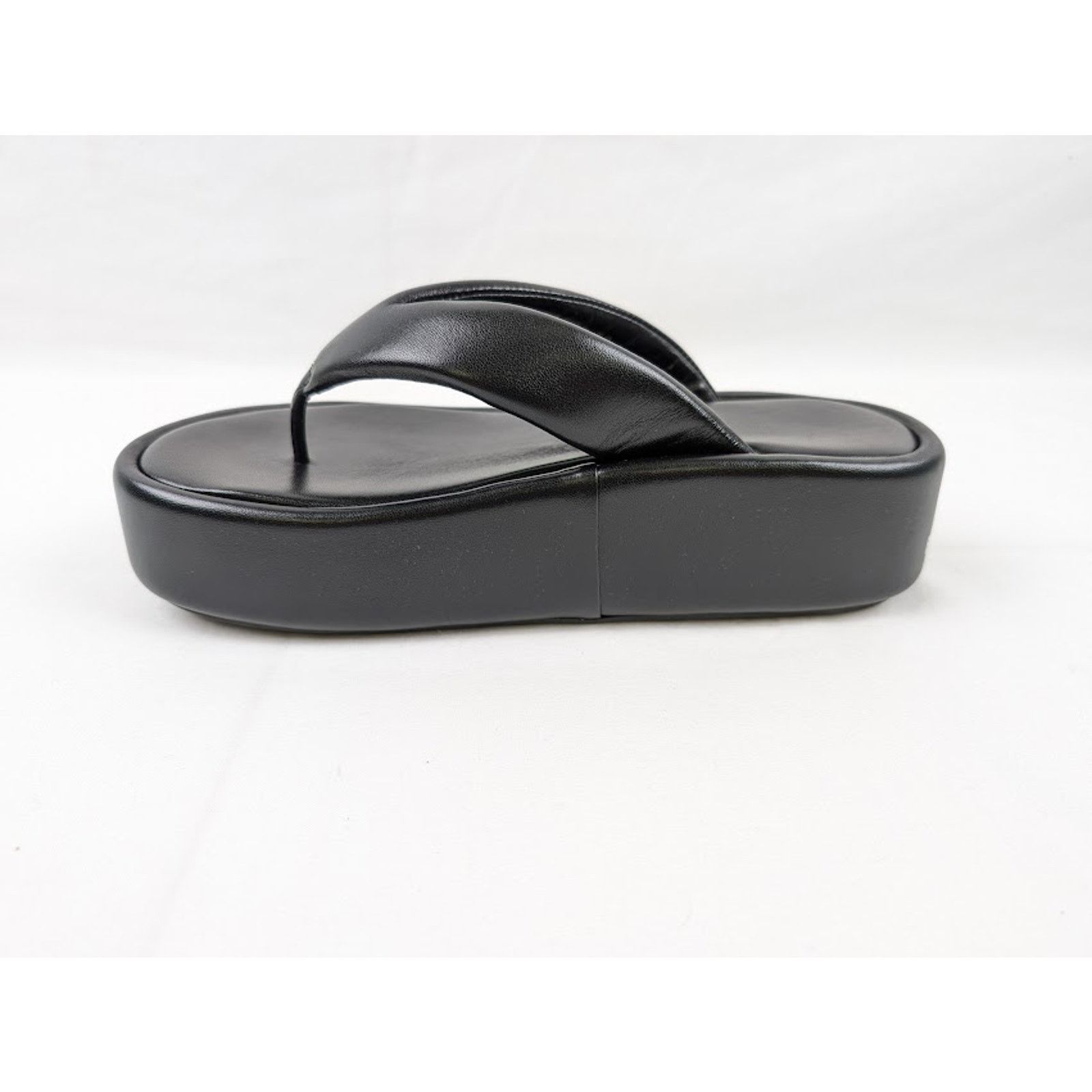 Balenciaga o1rshd1 Smooth Nappa/ Logo Slides in Black/White 38 Size US 8 / IT 38 - 5 Thumbnail