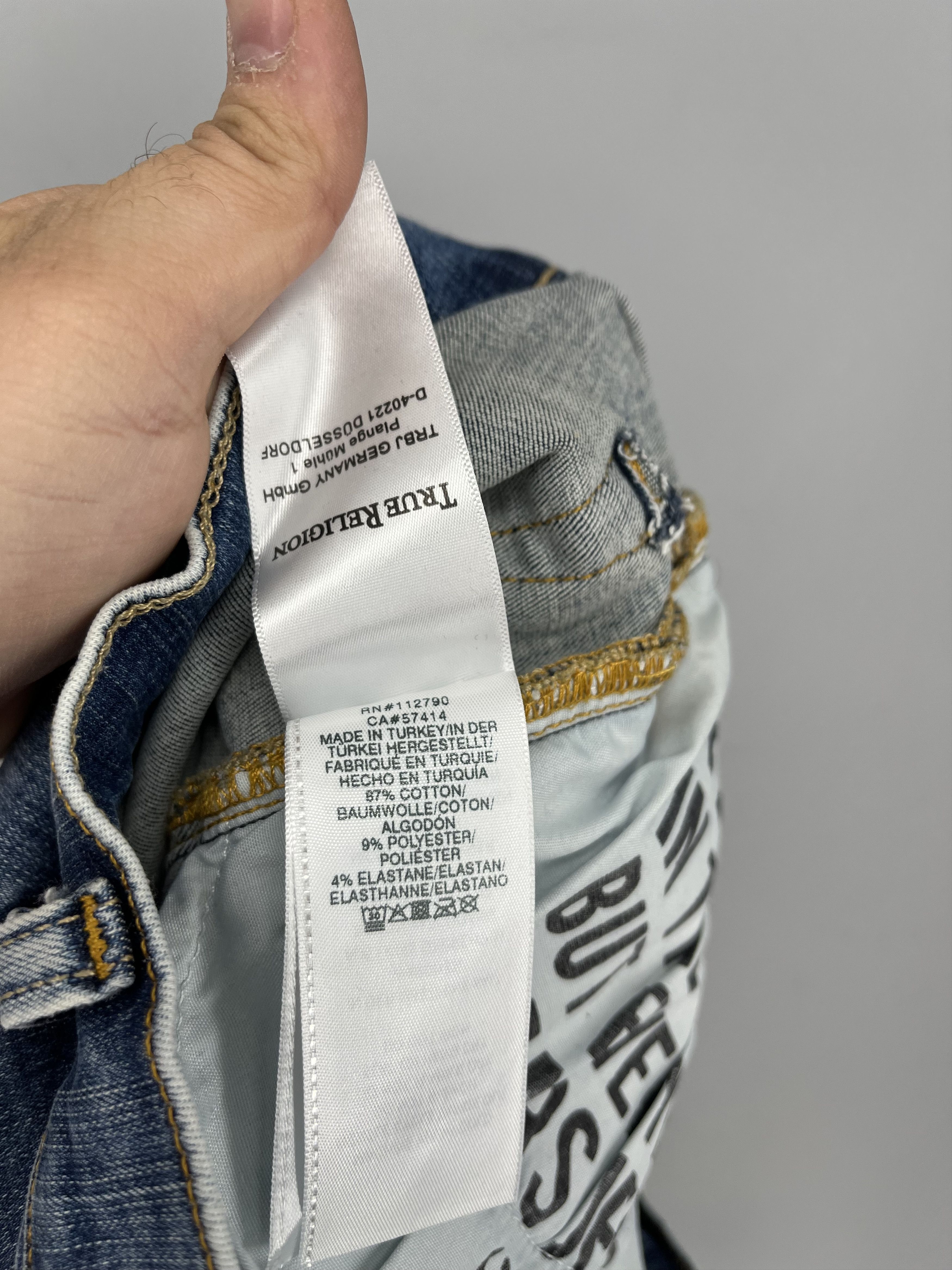 True Religion TRUE RELIGION Rocco painted slim-leg jeans Size US 31 - 14 Thumbnail