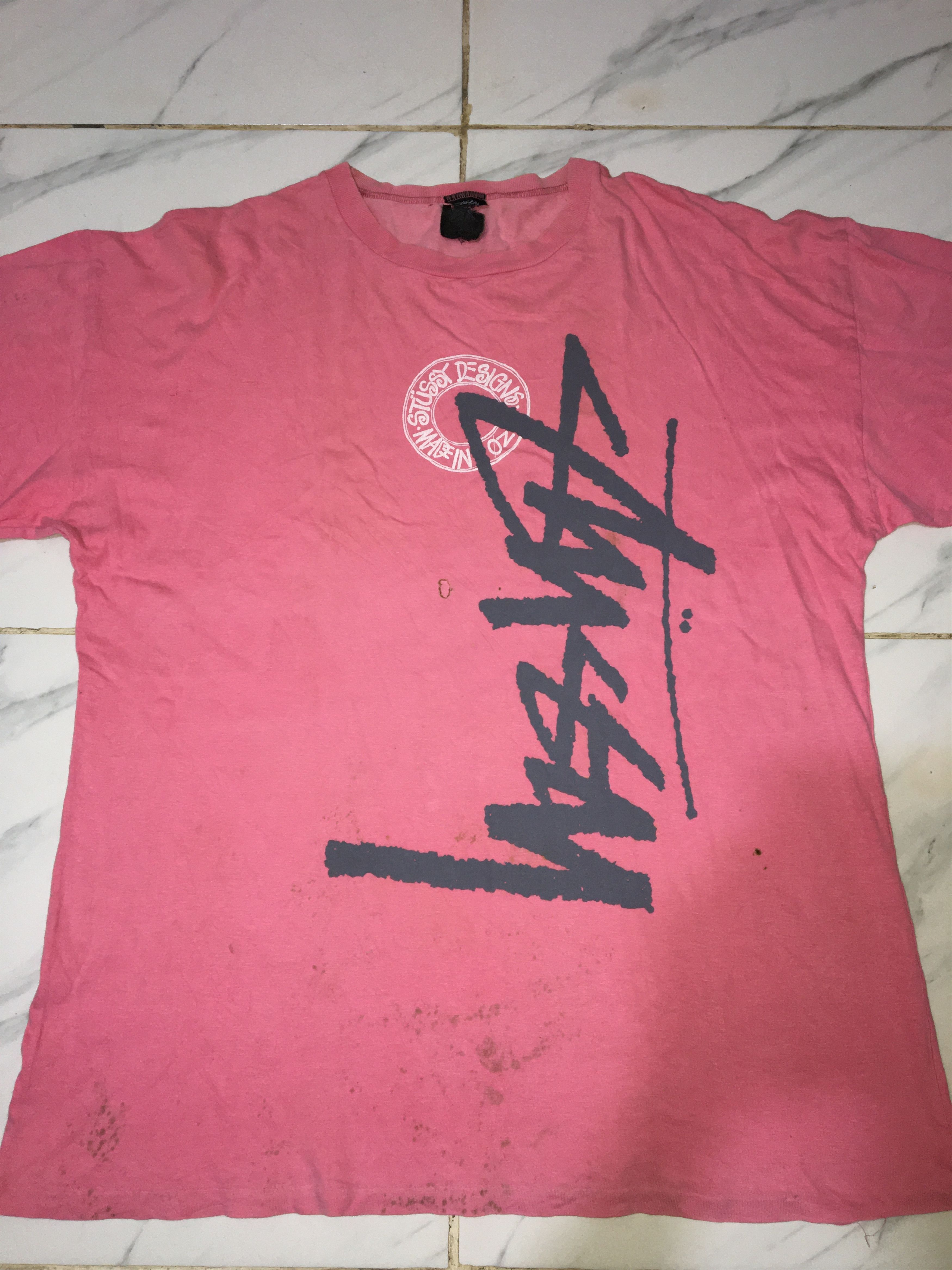 Japanese Brand Vintage Stussy Designs Tshirt Size US XL / EU 56 / 4 - 3 Thumbnail