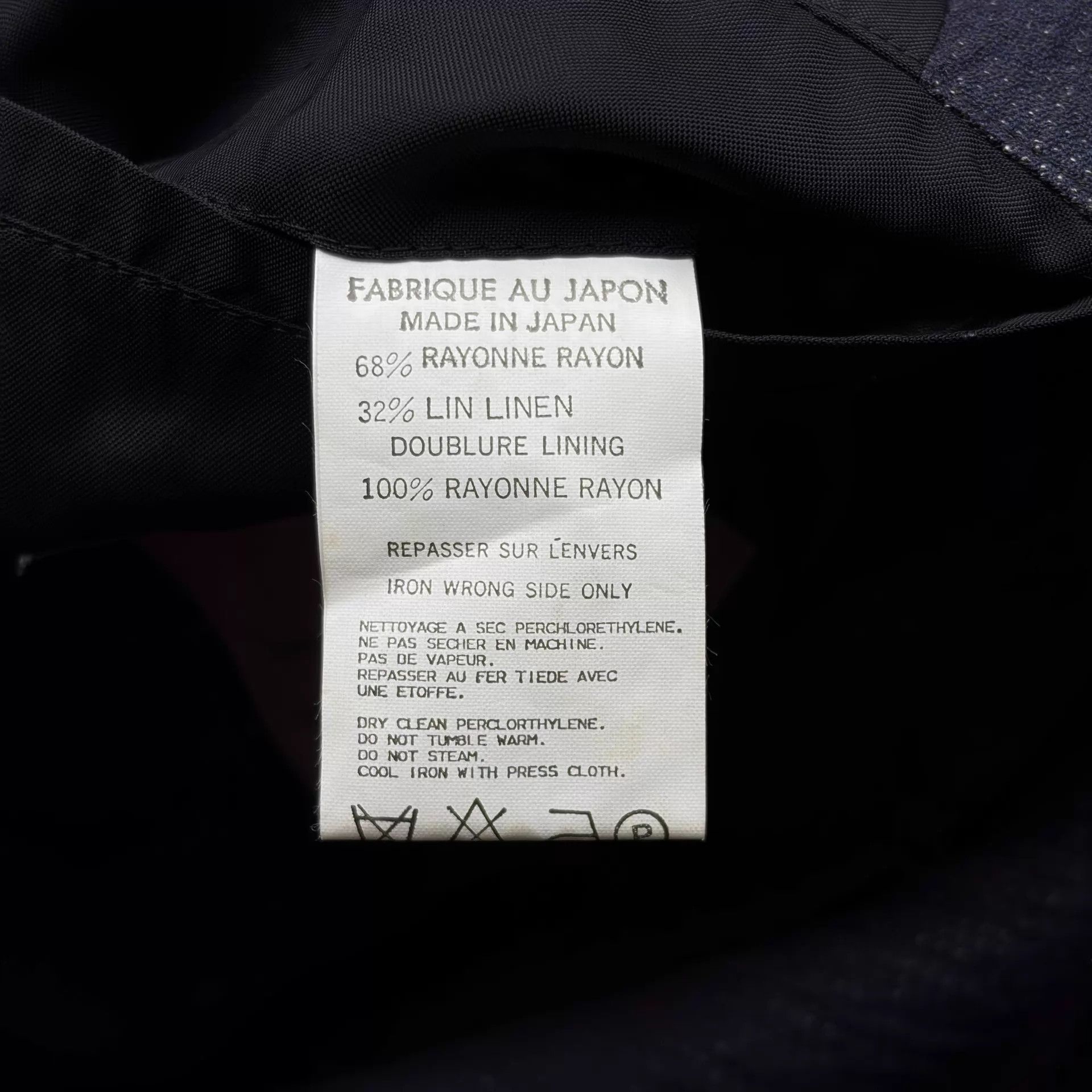 Yohji Yamamoto Yohji Yamamoto 98SS Indigo Bamboo Rayon Linen Coat Size US S / EU 44-46 / 1 - 7 Thumbnail