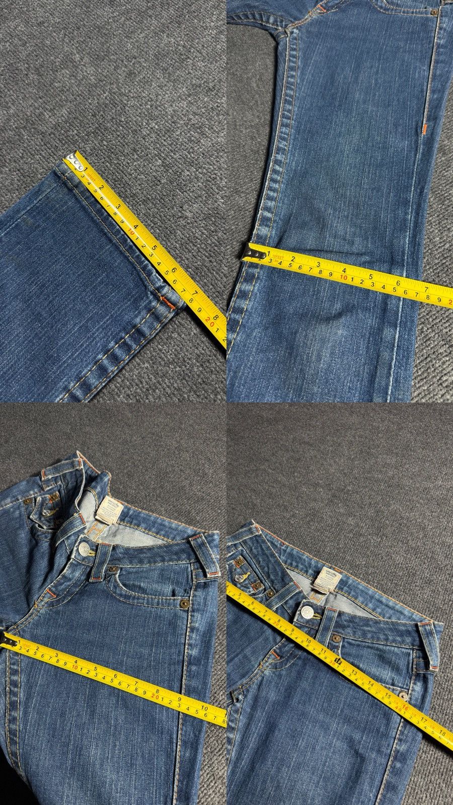 True Religion 00s True Religion USA Dirty Distressed Y2K Bootcut Jeans USA Size 25" / US 0 / IT 36 - 23 Thumbnail