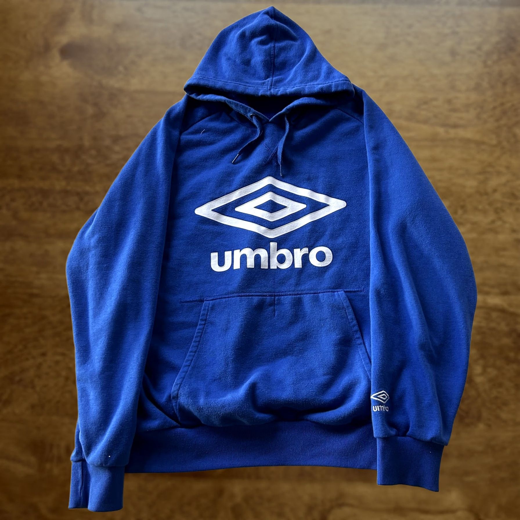 Umbro Umbro Hoodie Mens Large Blue Fleece Pullover Kangaroo Pocket Soccer Sweatshirt Size US L / EU 52-54 / 3 - 1 Thumbnail