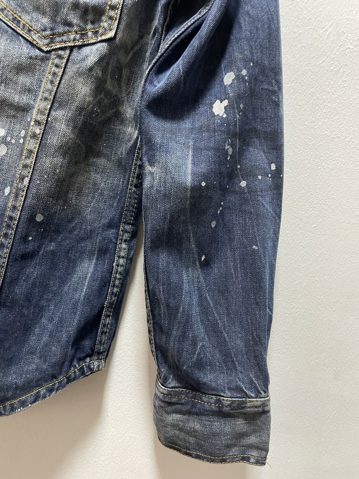 If Six Was Nine × In The Attic IN THE ATTIC Denim Shirt Distress Pearl Snap Size US S / EU 44-46 / 1 - 4 Thumbnail