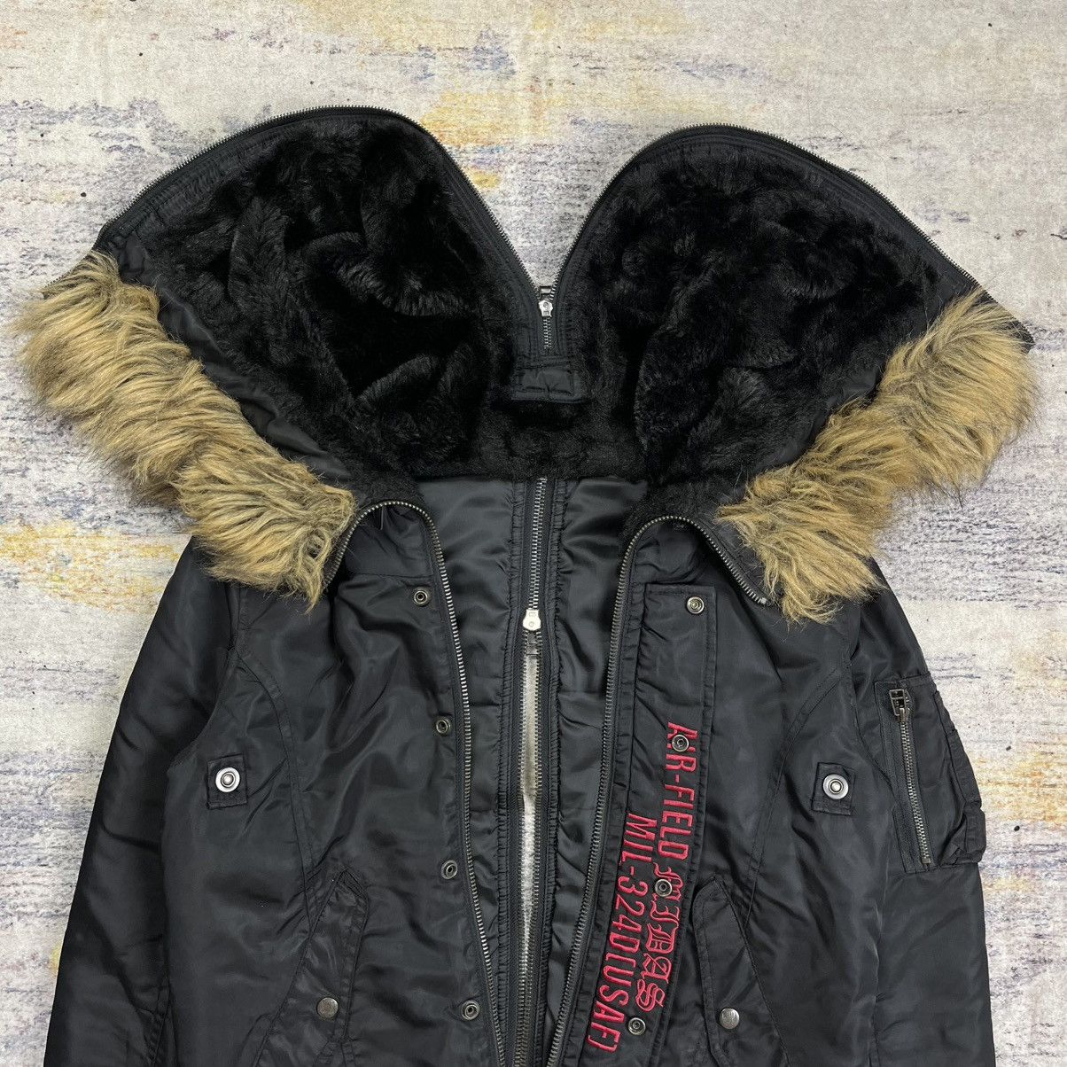 If Six Was Nine Midas Fur hoodie multi zipper bomber jacket vkei style Size US S / EU 44-46 / 1 - 8 Thumbnail